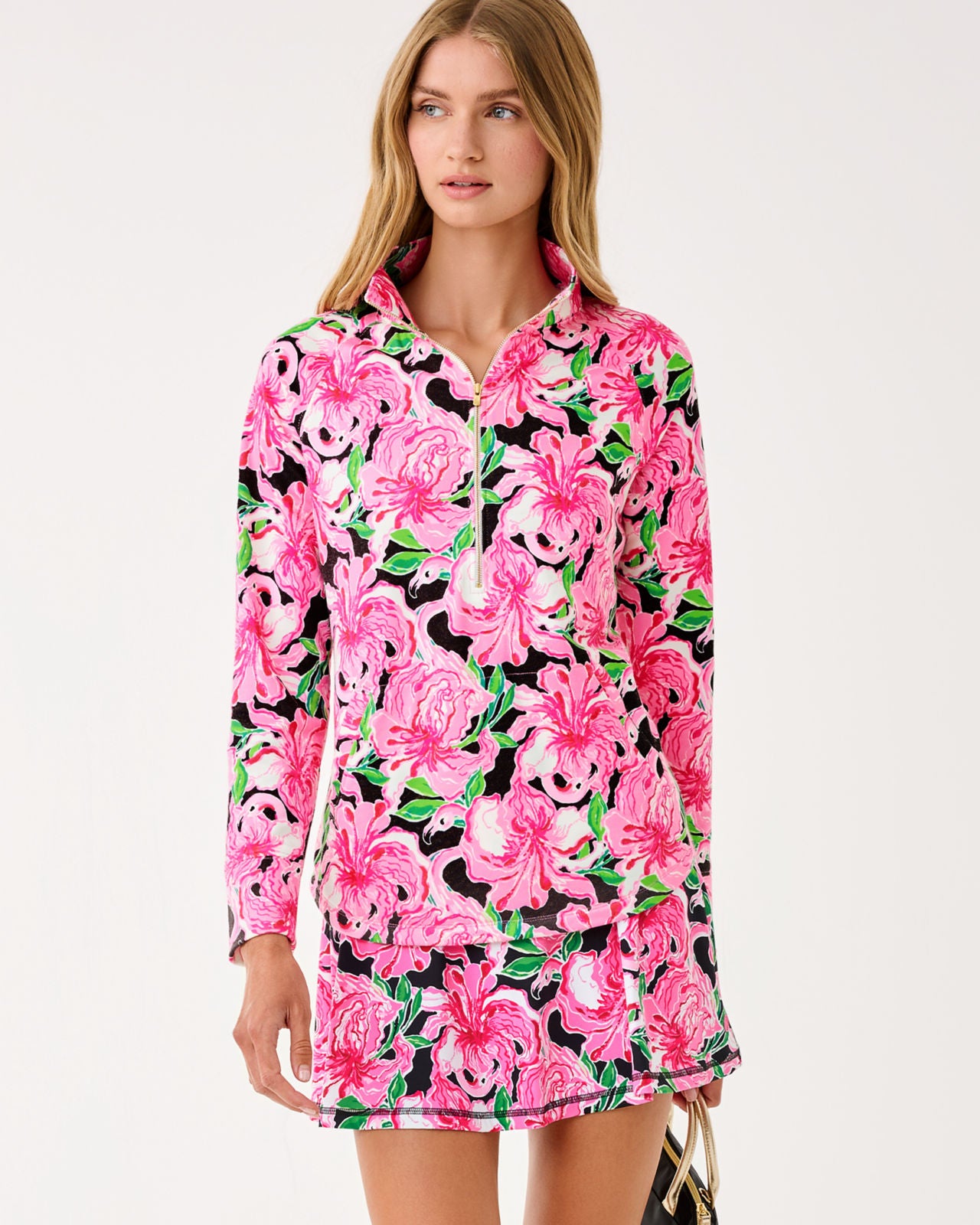 Aila Skort UPF 50+ In Onyx Party All The Time Luxletic