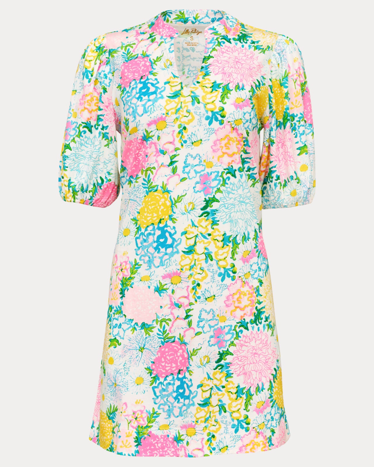 Carey Dress In Multi Lilly Garden
