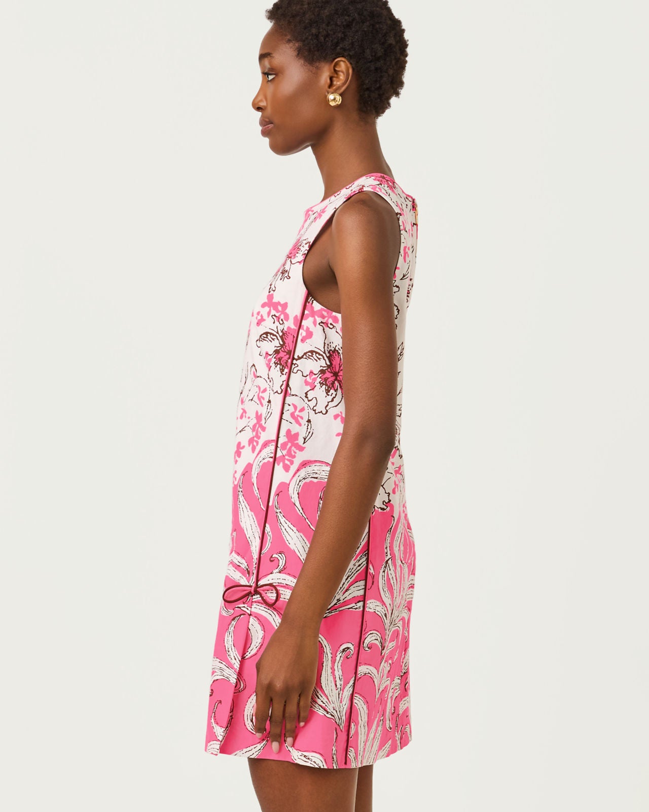 Ettie Stretch Shift Dress In Bumbley Buzz