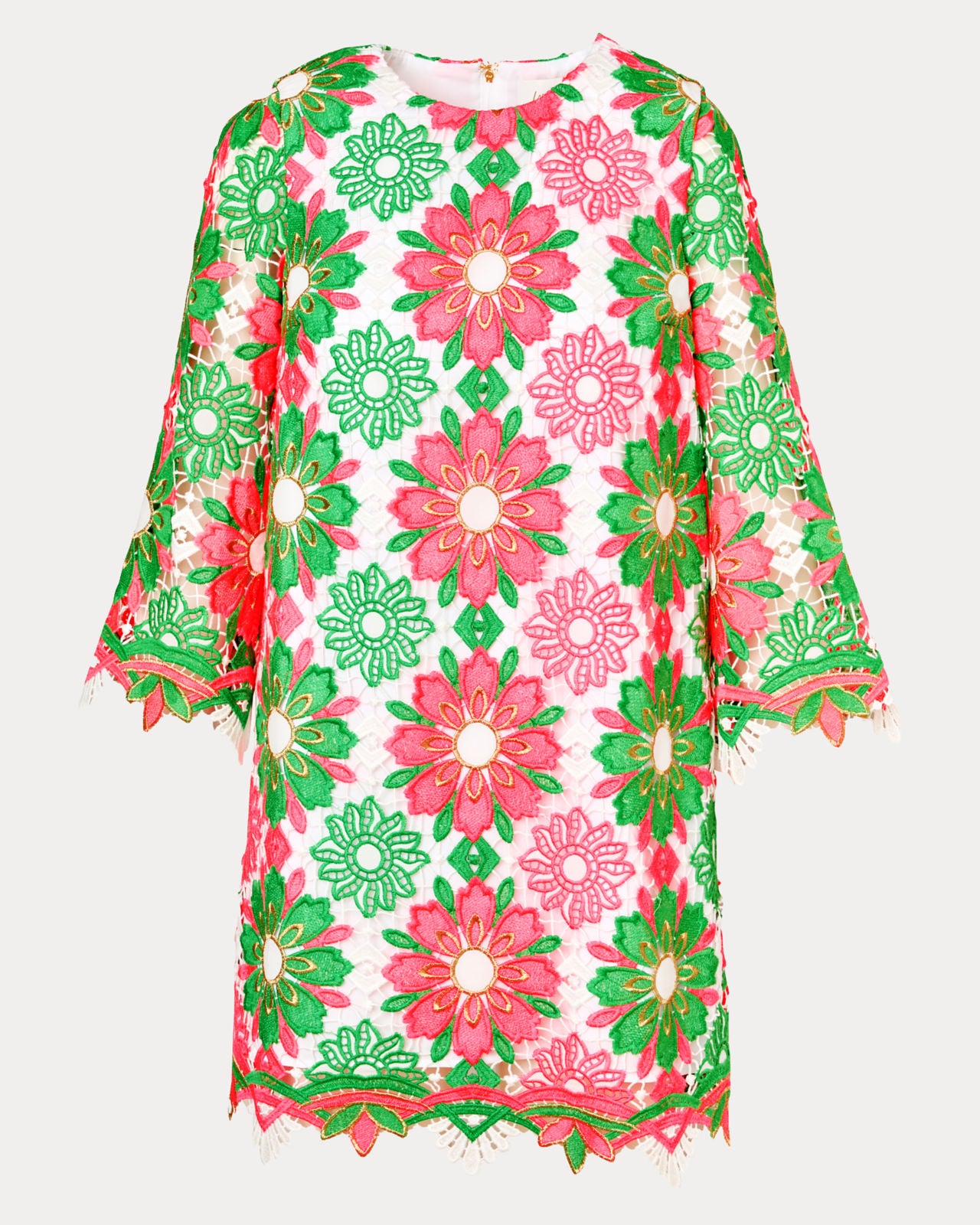 Jouri Lace Dress In Cherry Blossom Pink Sunshine Tile Lace