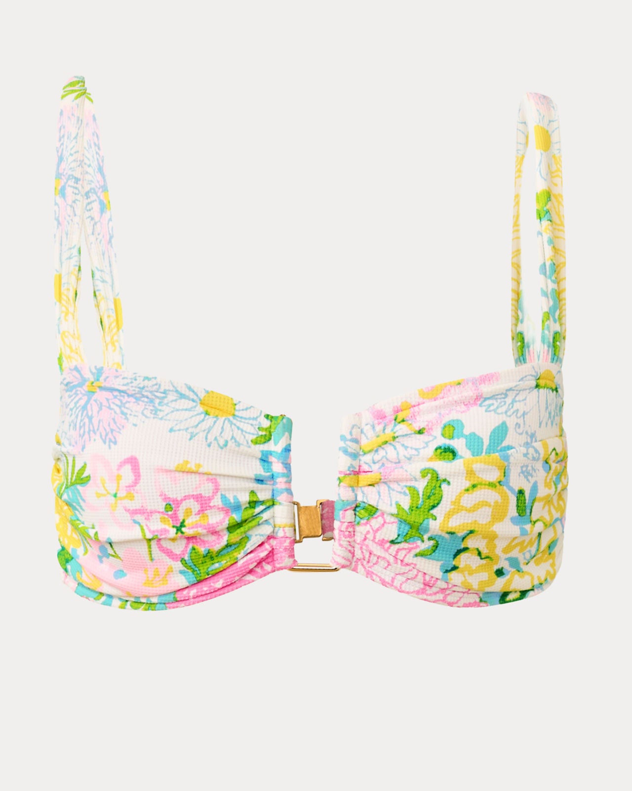 Inej Bandeau Top In Multi Lilly Garden