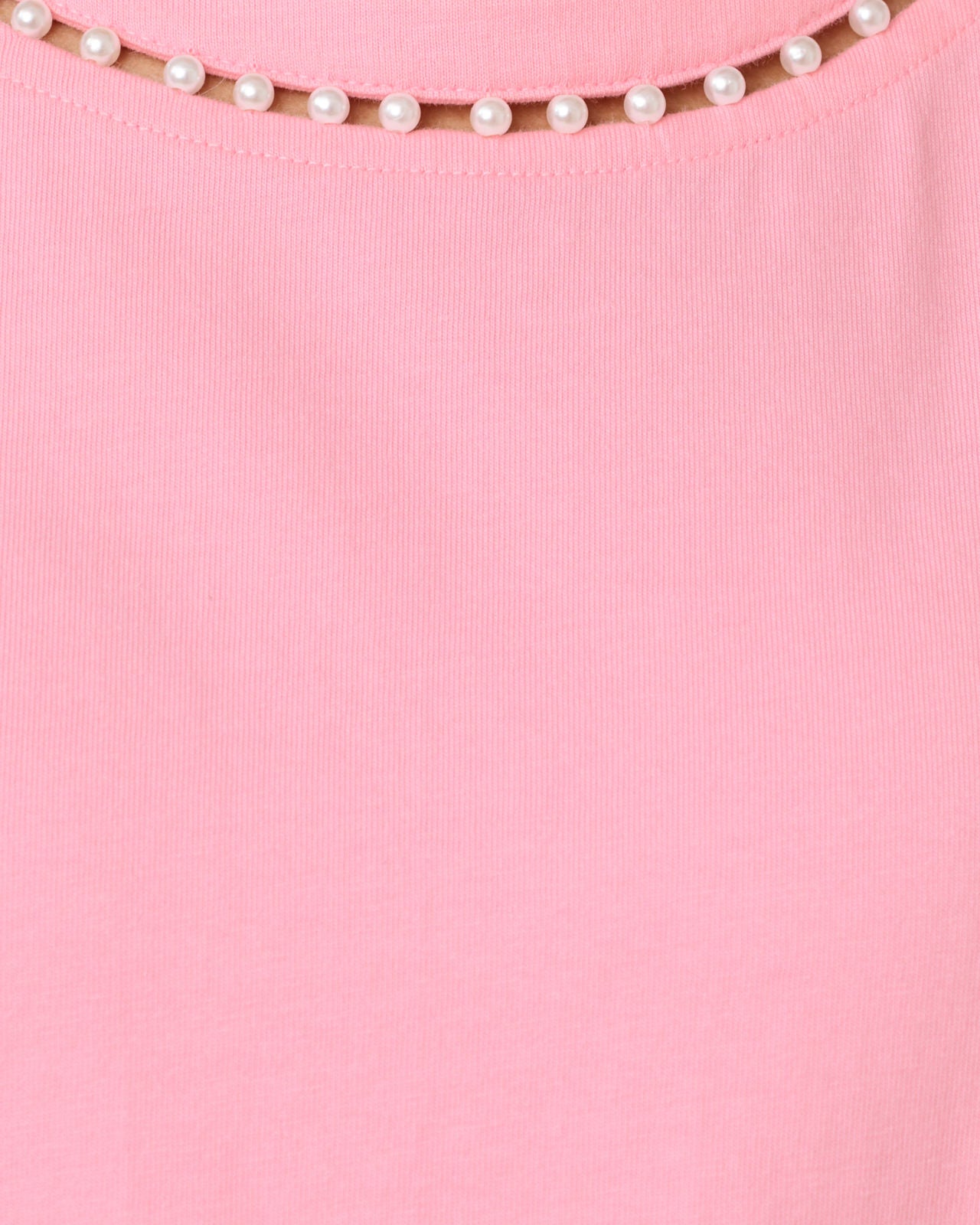 Clairmont Pearl Knit Top In Conch Shell Pink
