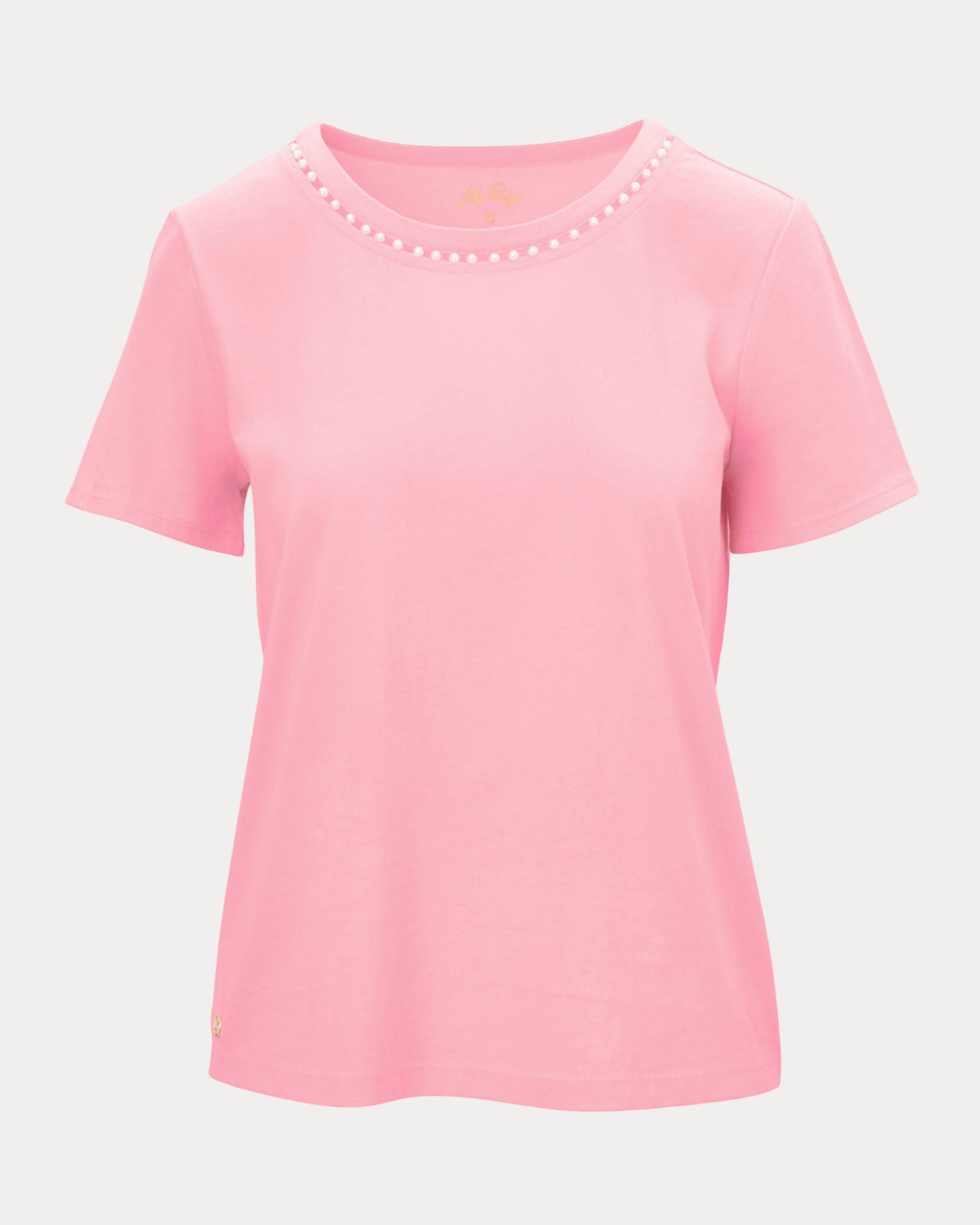 Clairmont Pearl Knit Top In Conch Shell Pink