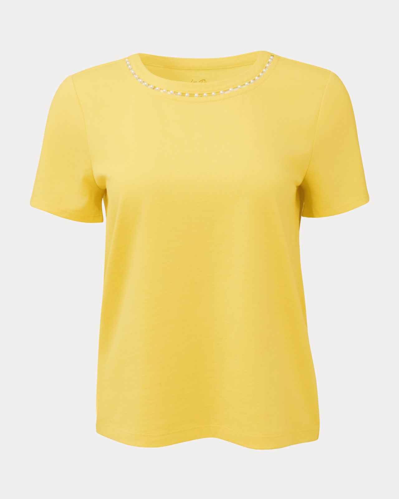 Clairmont Pearl Knit Top In Estelle Yellow