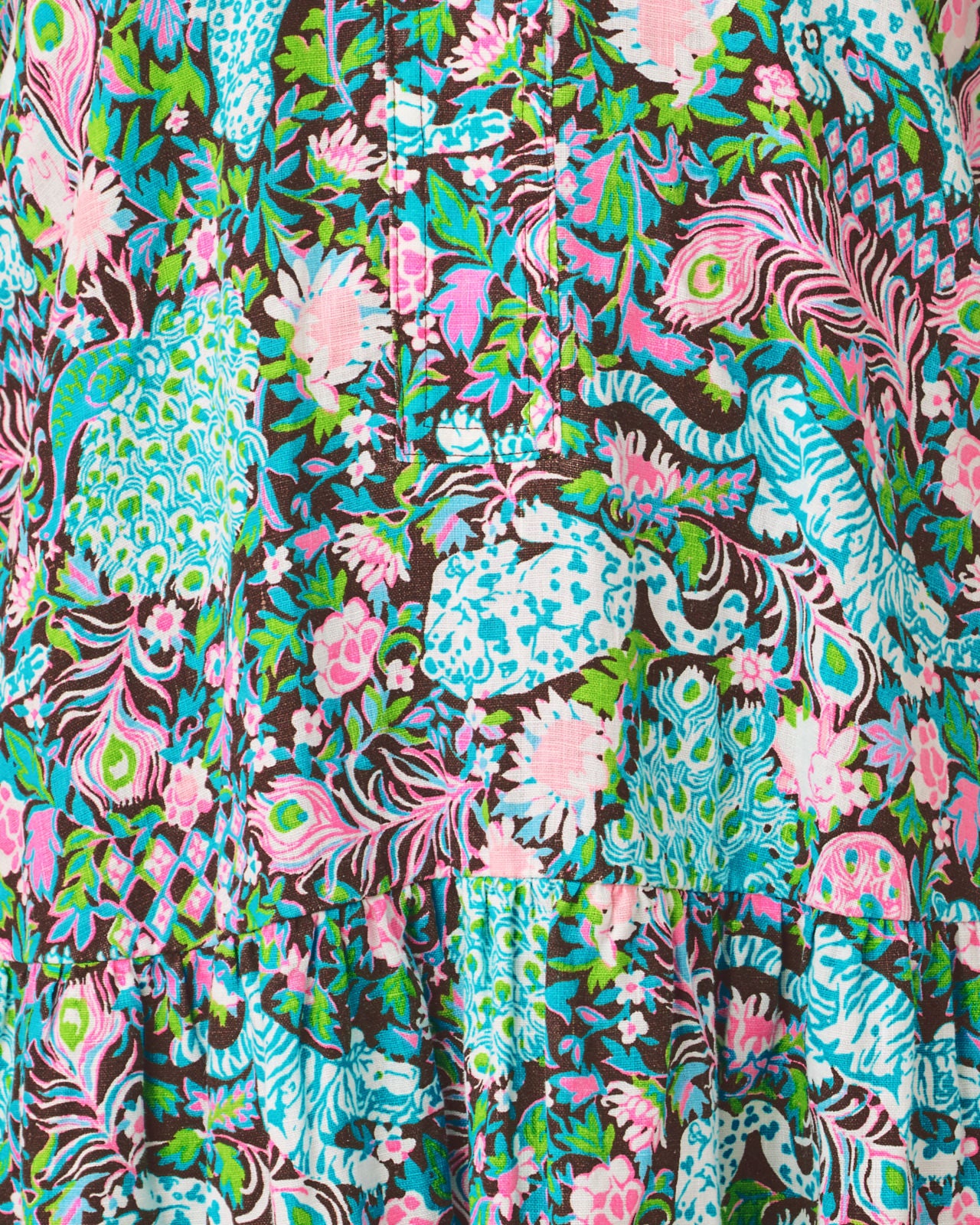 Norella Linen Dress In Multi Royal Zoo