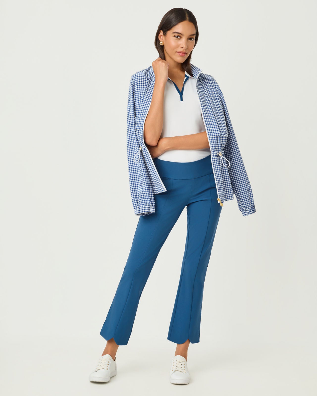 Corso Scallop Kick Flare Pant UPF 50+ In Starlight Navy