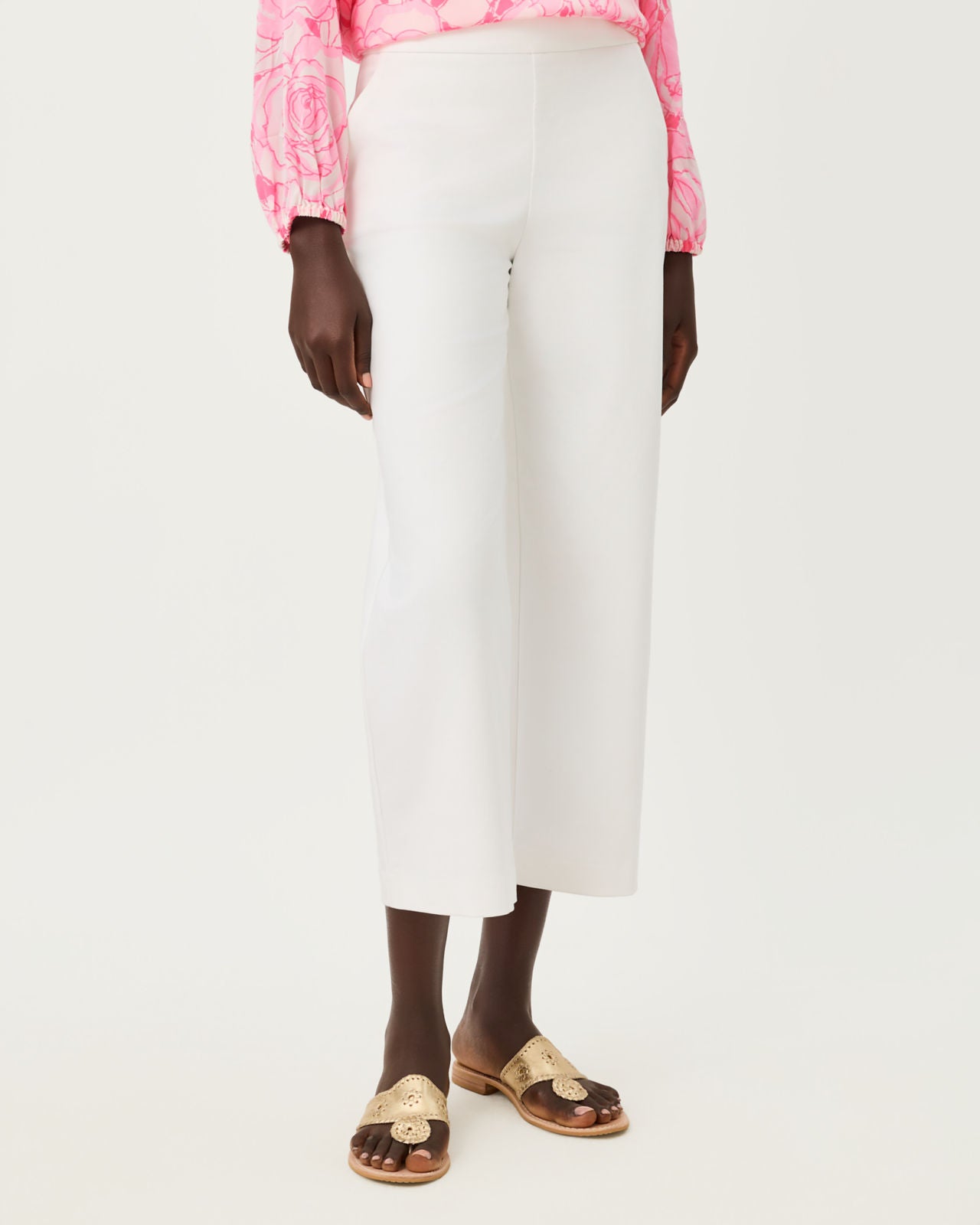 Sarissa Crop Pant In Resort White