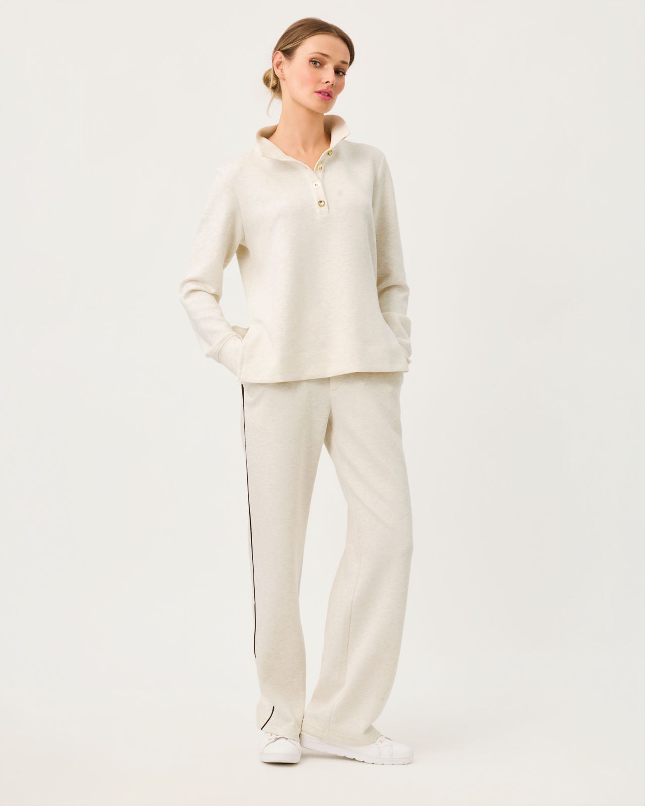 Nassau Lounge Pant UPF 50+ In Heathered Coconut