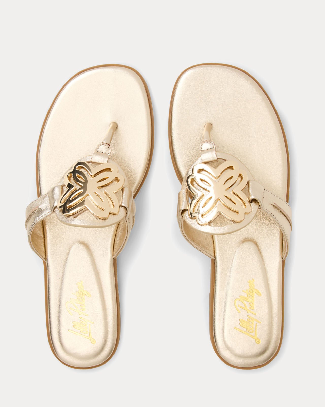 The Lilly Sandal in Gold Metallic