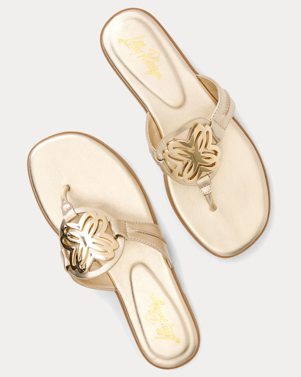 The Lilly Sandal in Gold Metallic