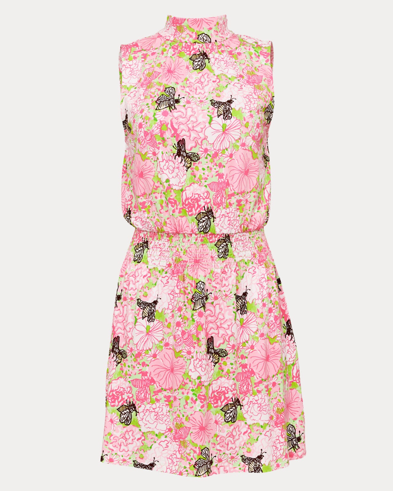 Sherah Skirted Romper In Bees Knees