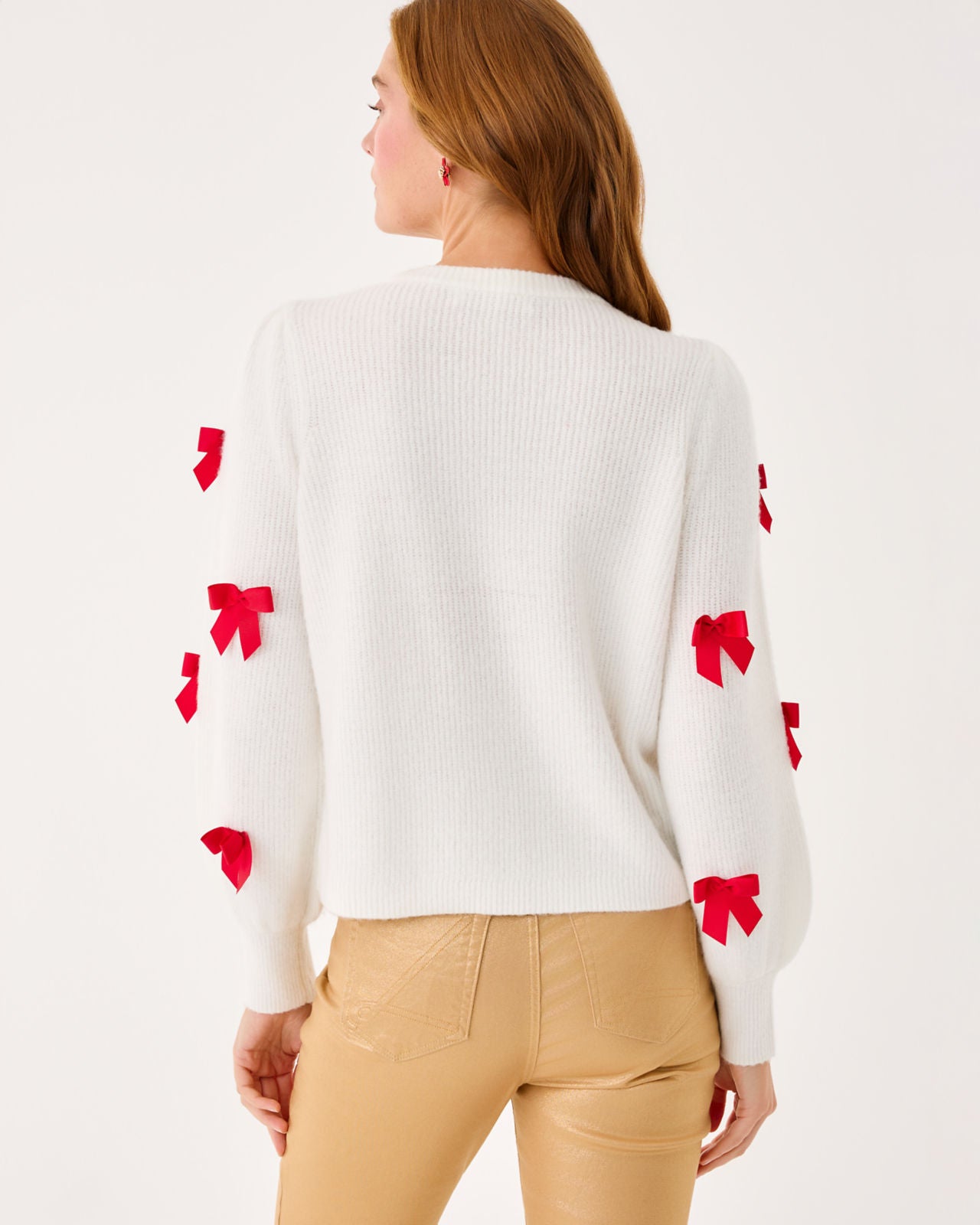 Zarie Cardigan In Coconut Party Bows