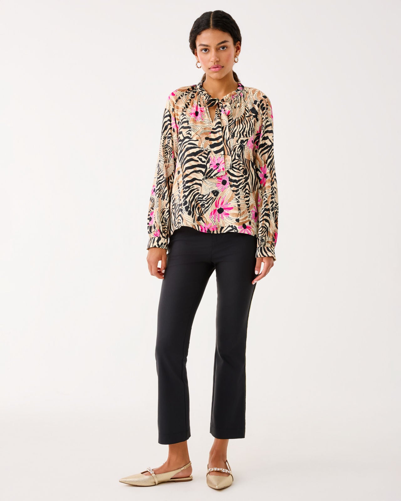 Alinta Long Sleeve Top In Rutabaga El Morocco