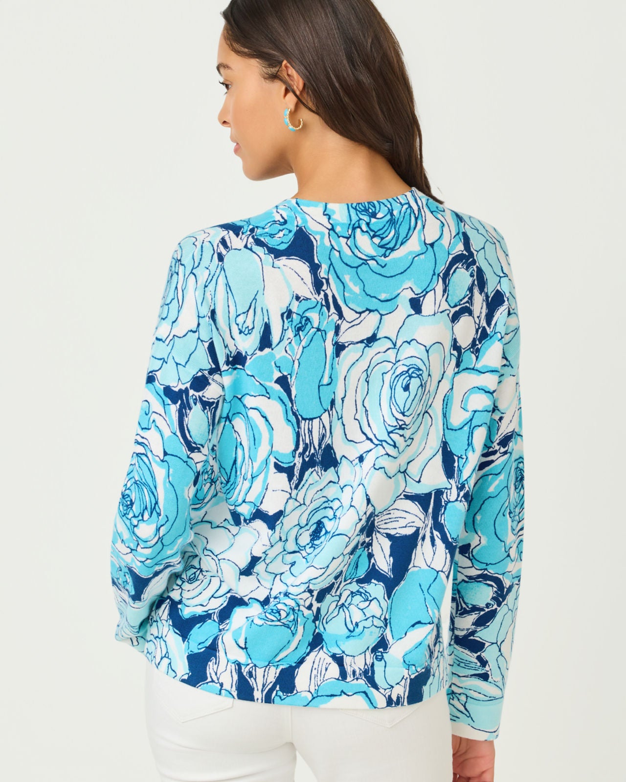 Tensley Sweater In Capri Blue Rosanna