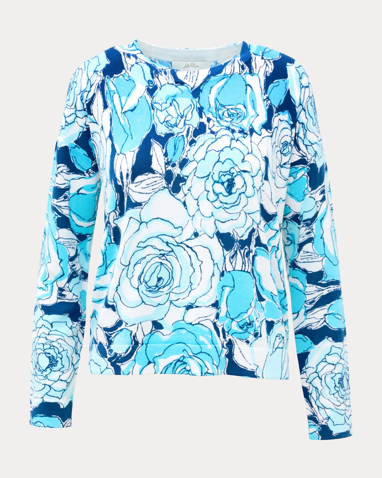 Tensley Sweater In Capri Blue Rosanna