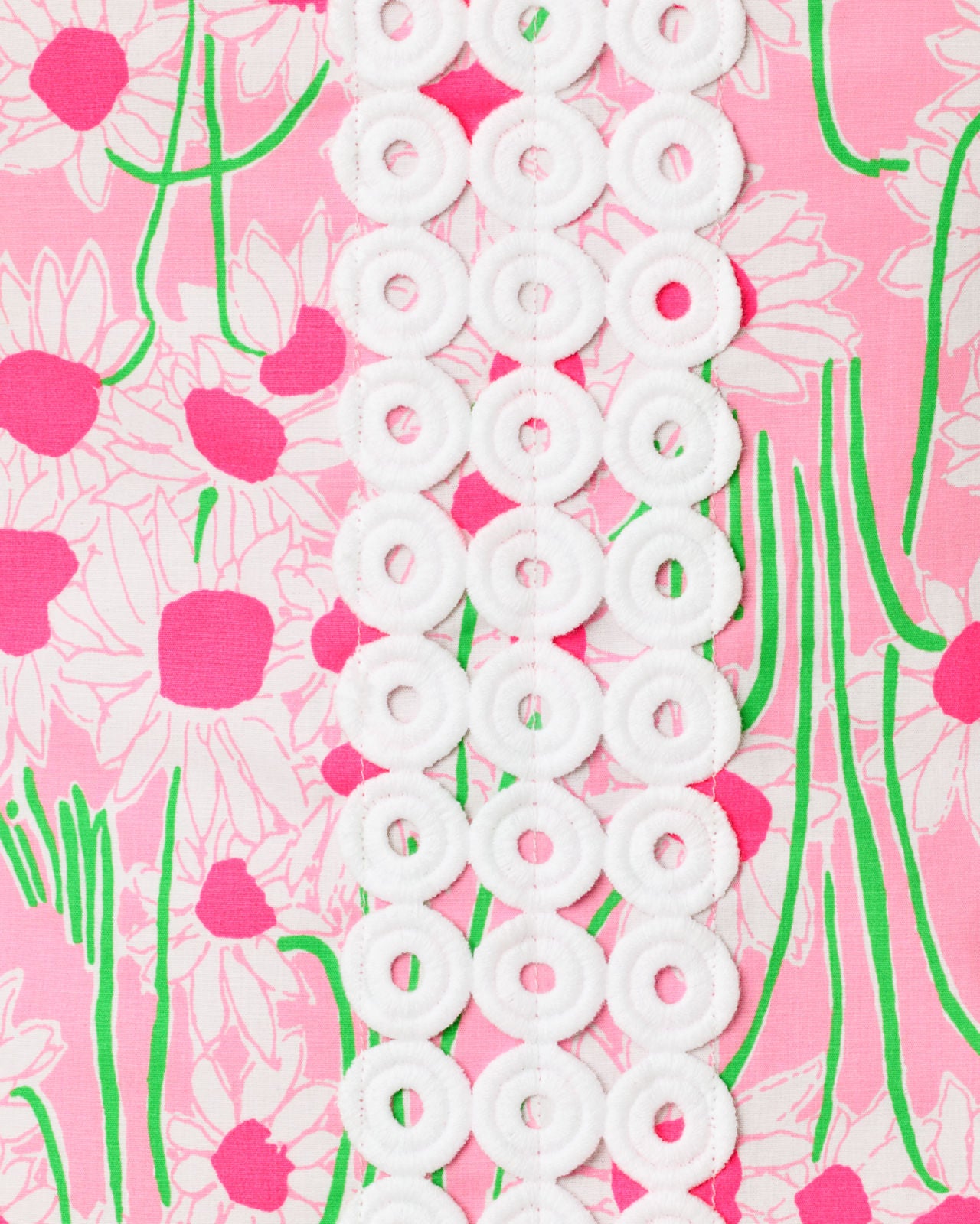 Delores Sleeveless Romper In Conch Shell Pink Sunny Daisies