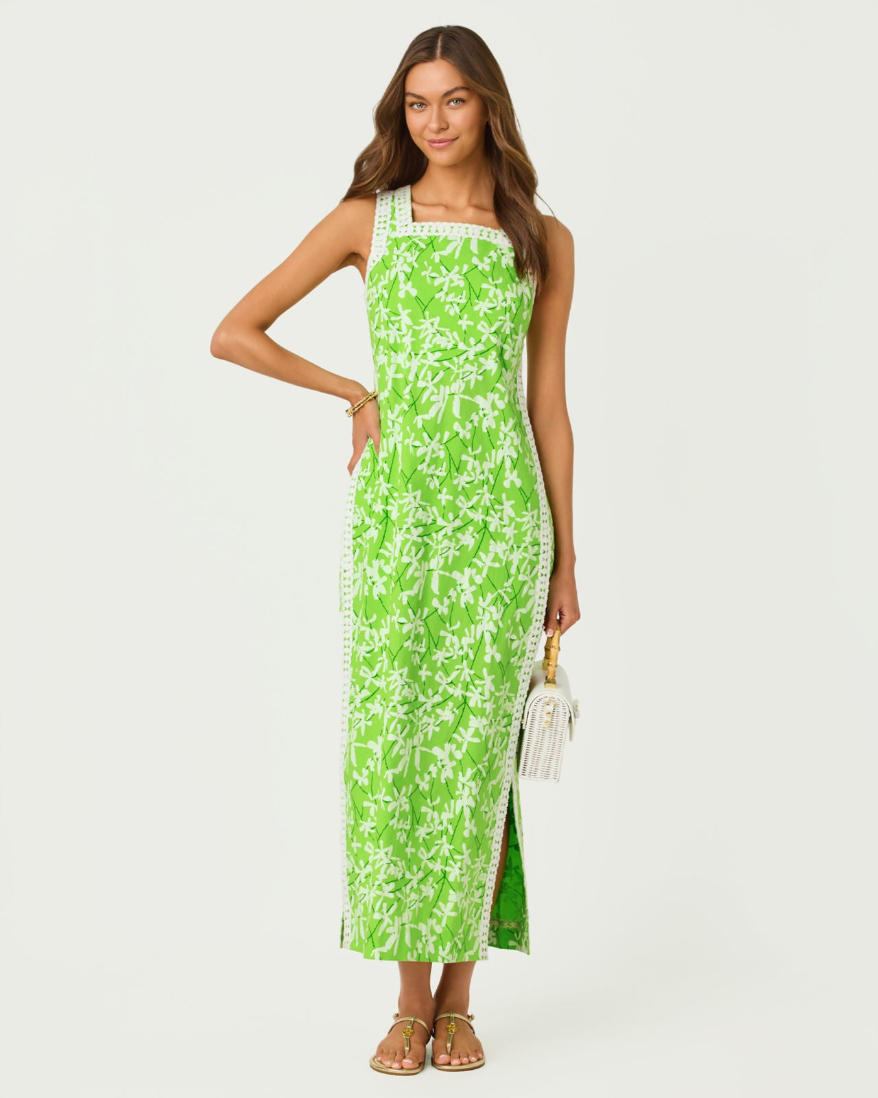 Tina Maxi Romper In Liza