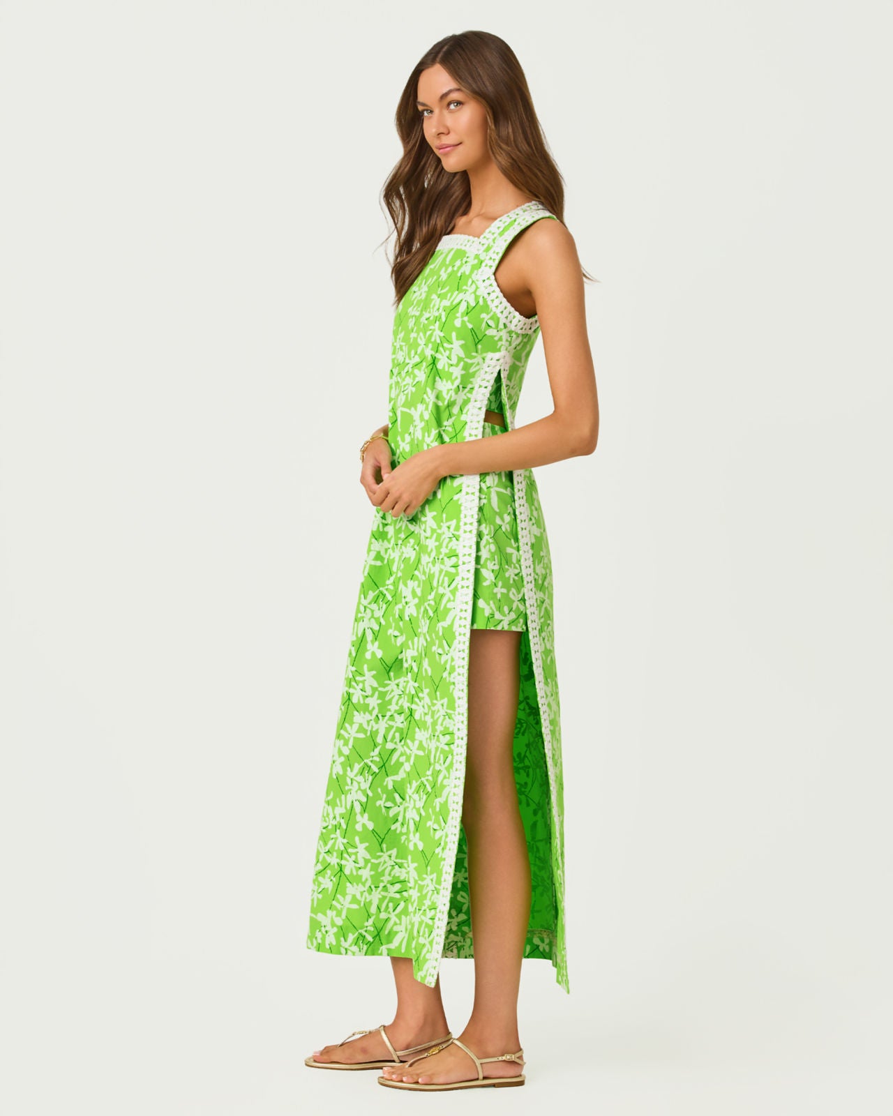 Tina Maxi Romper In Liza