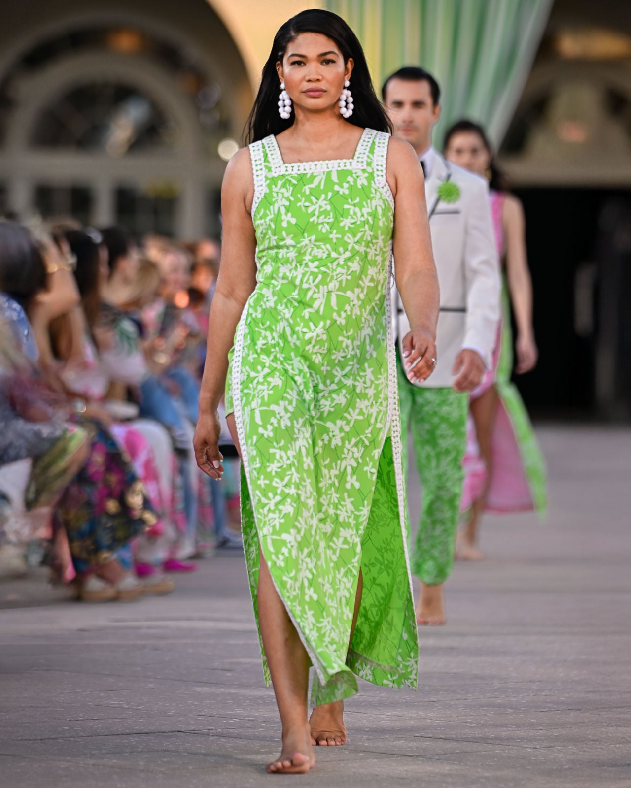 Tina Maxi Romper In Liza