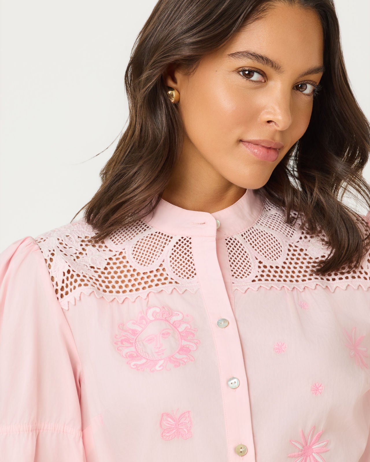 Tammy Top In Pink Muse