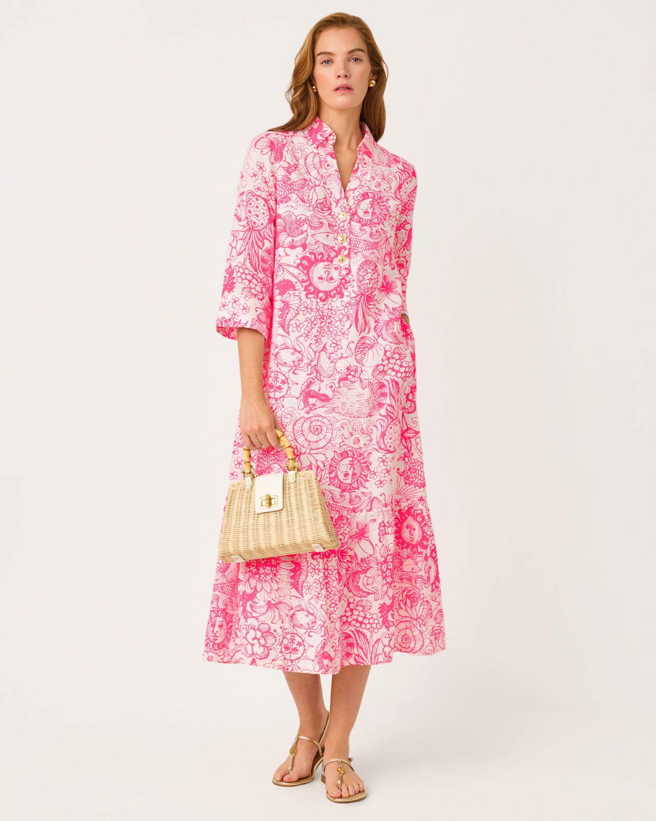 Alora Dress In Cherry Blossom Pink Fleur De Lilly