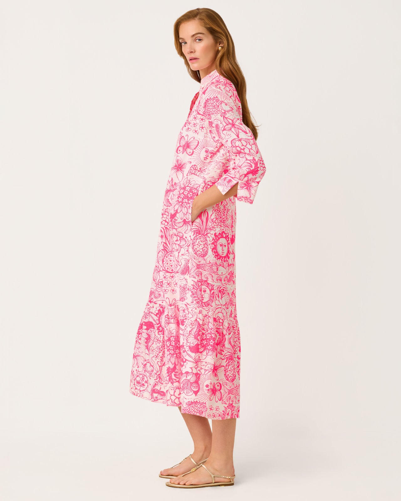 Alora Dress In Cherry Blossom Pink Fleur De Lilly