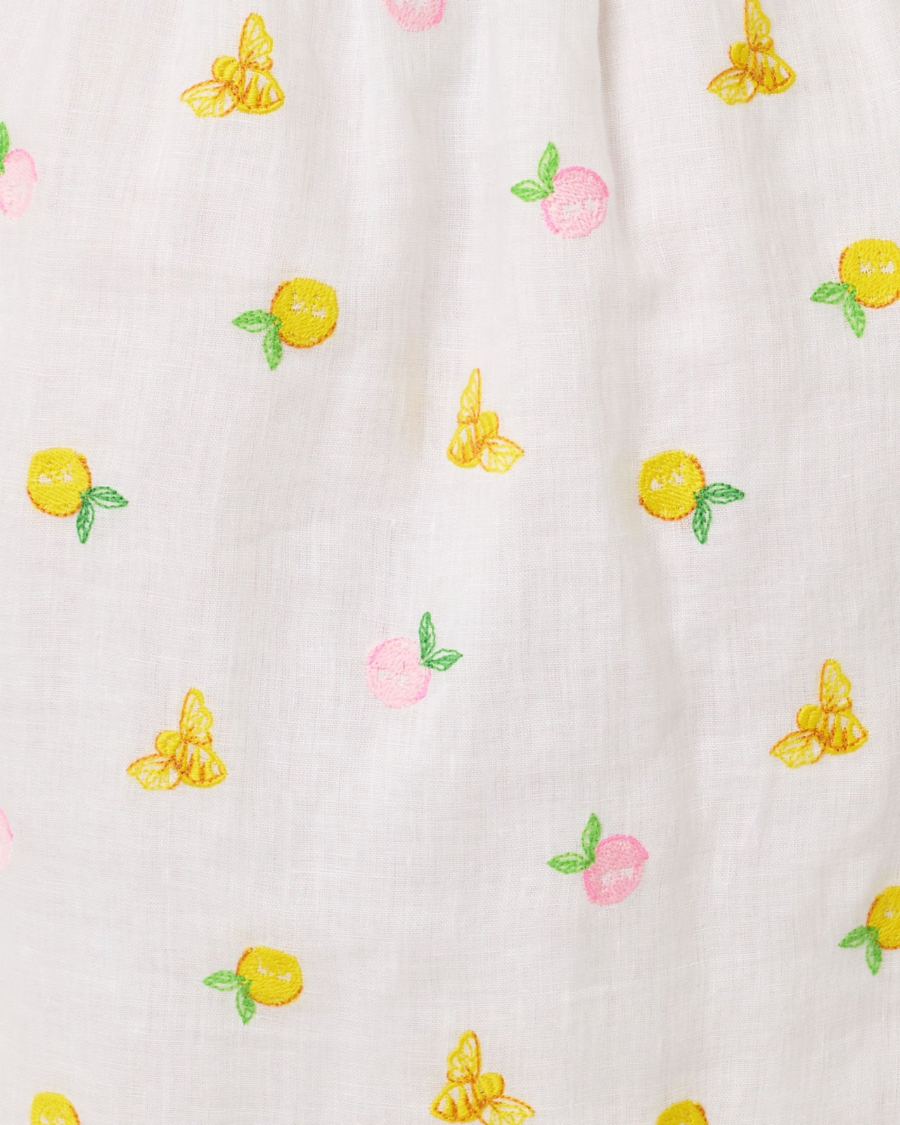 Abralynn Linen Shirtdress In Lemon Bee