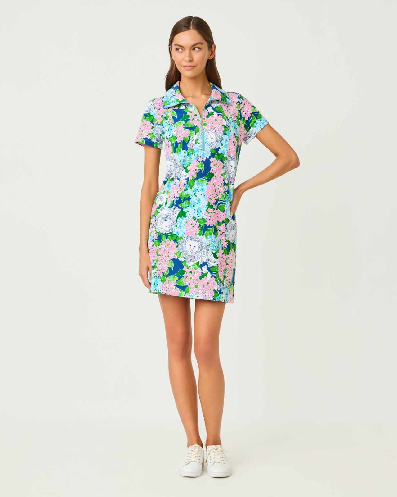 Eleni UPF 50+ Dress In Starlight Navy Lydia The Lion