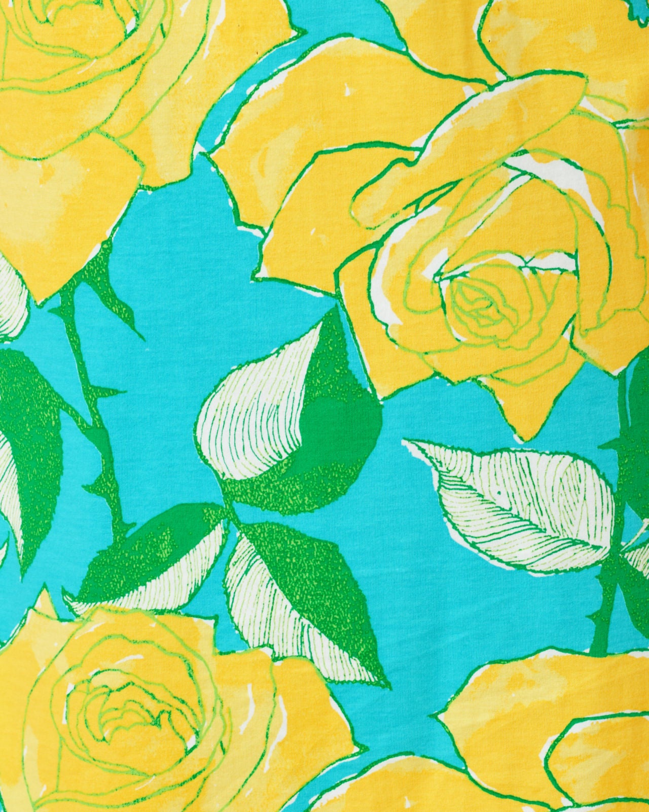 Cody Short Sleeve Dress In Blue Curacao Rose Bud