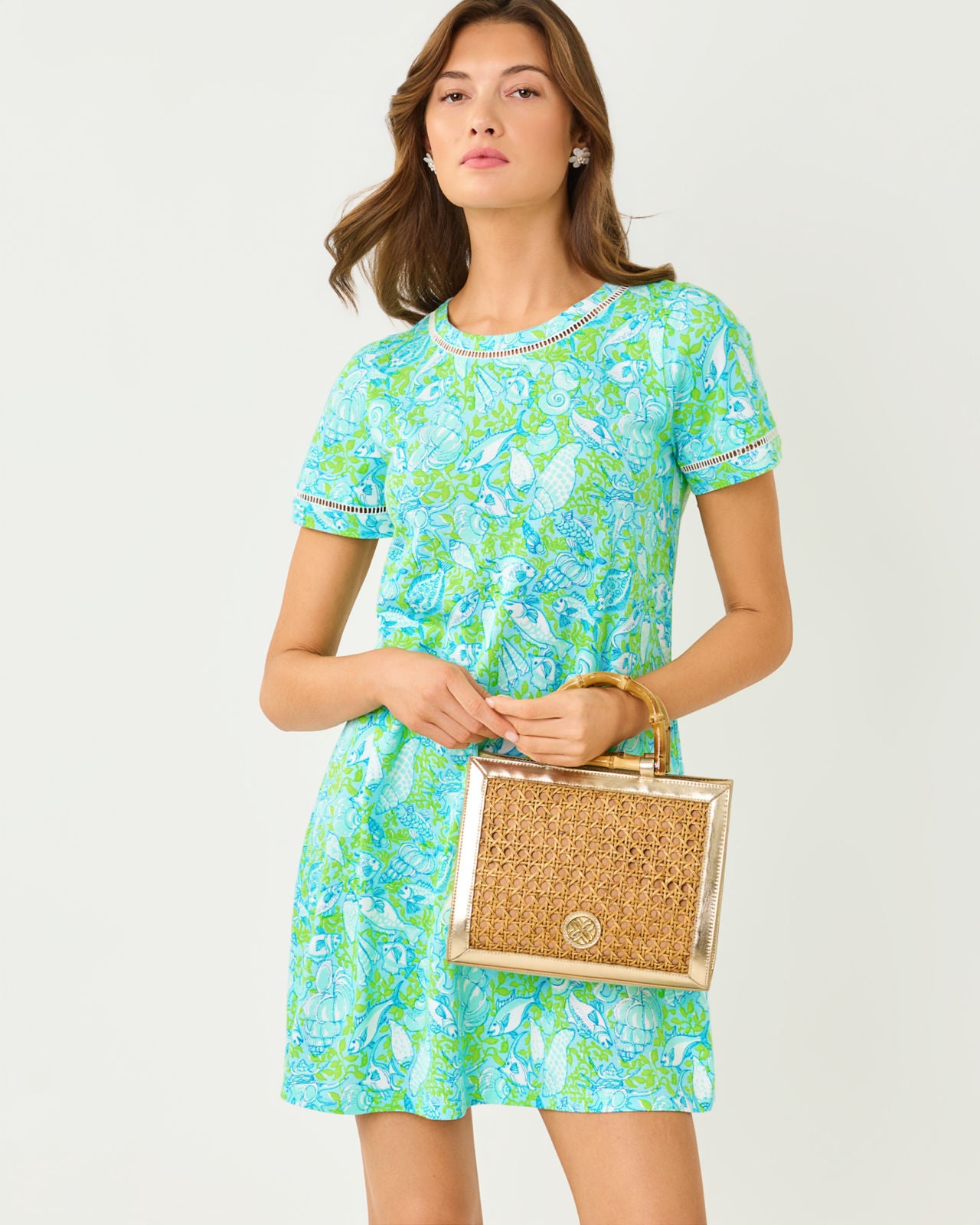 Cody Short Sleeve Dress In Throw Me A Line