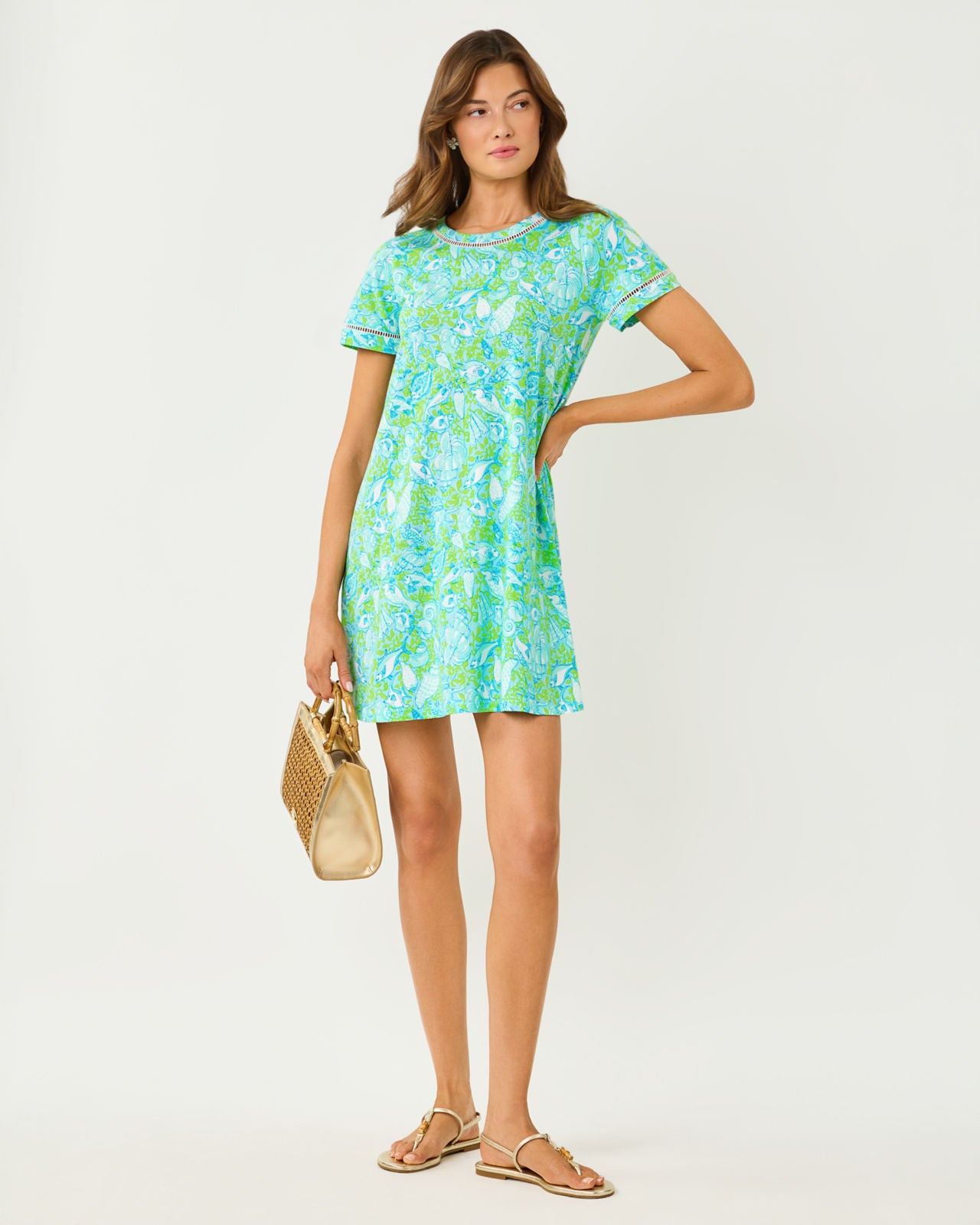 Cody Short Sleeve Dress In Throw Me A Line
