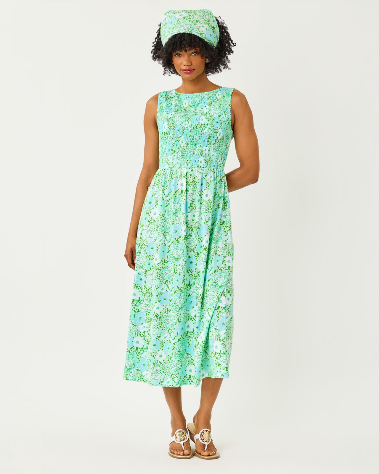 Finnley Midi Dress In Burst Of Joy