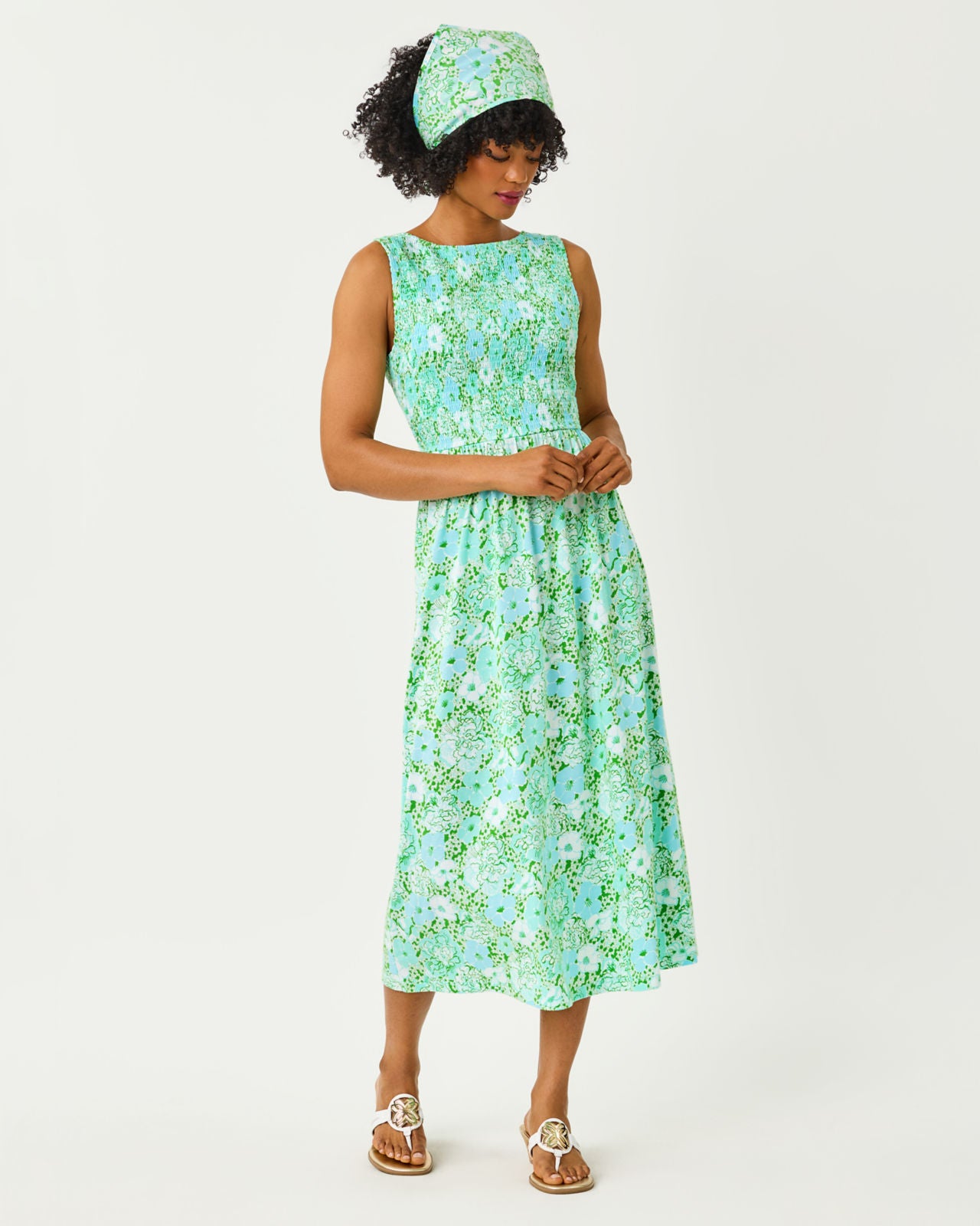 Finnley Midi Dress In Burst Of Joy