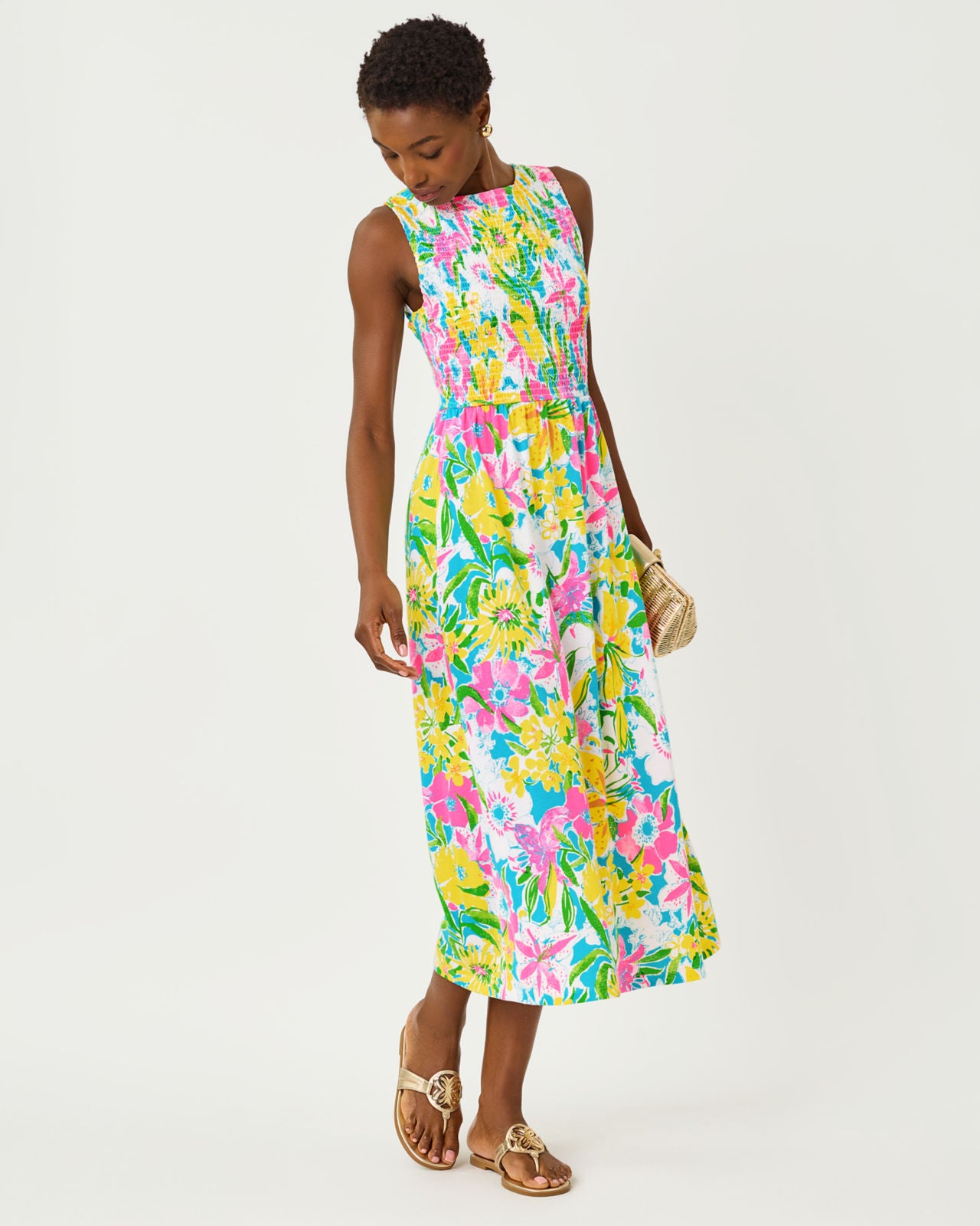 Finnley Midi Dress In Lovely Lilly