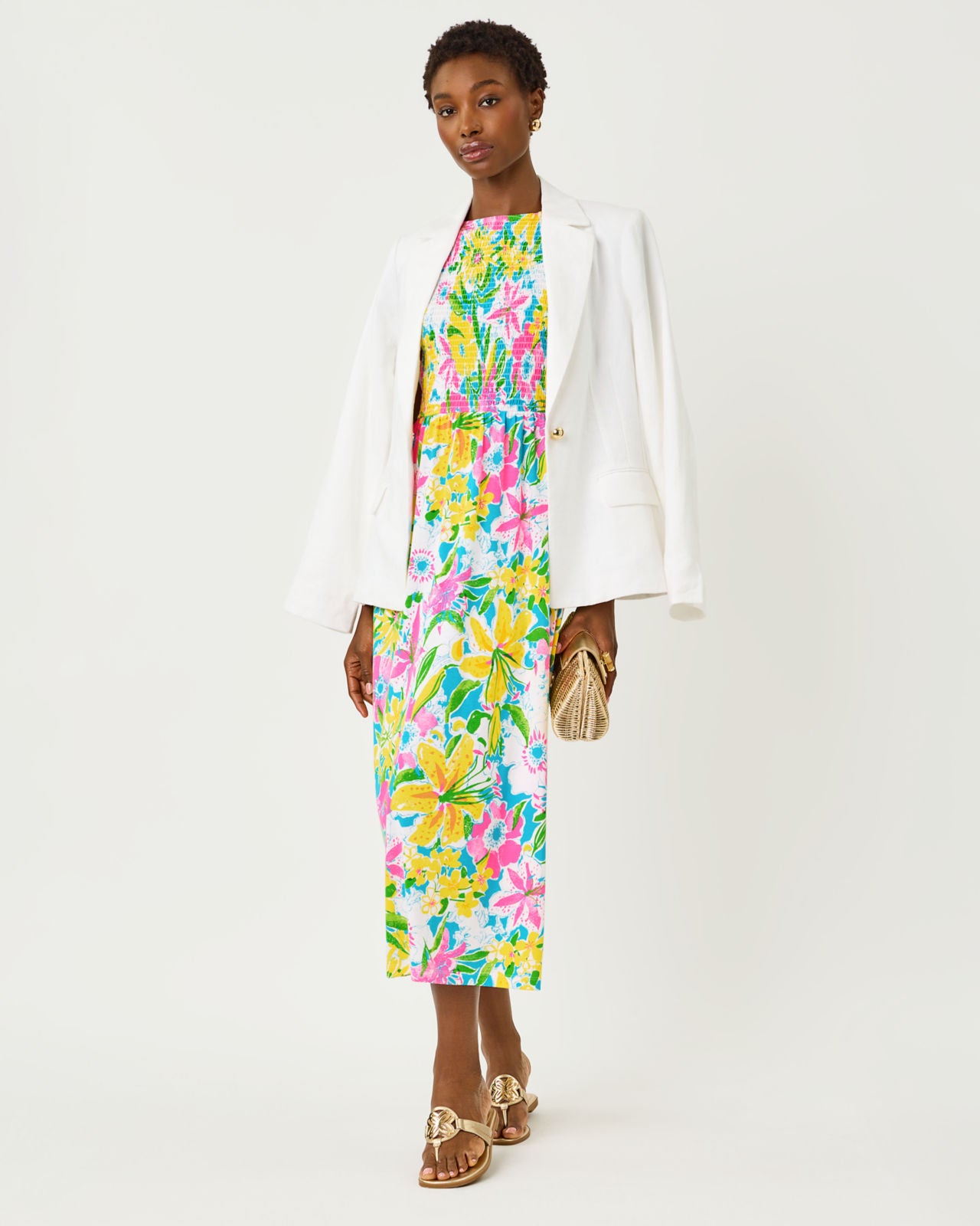 Finnley Midi Dress In Lovely Lilly
