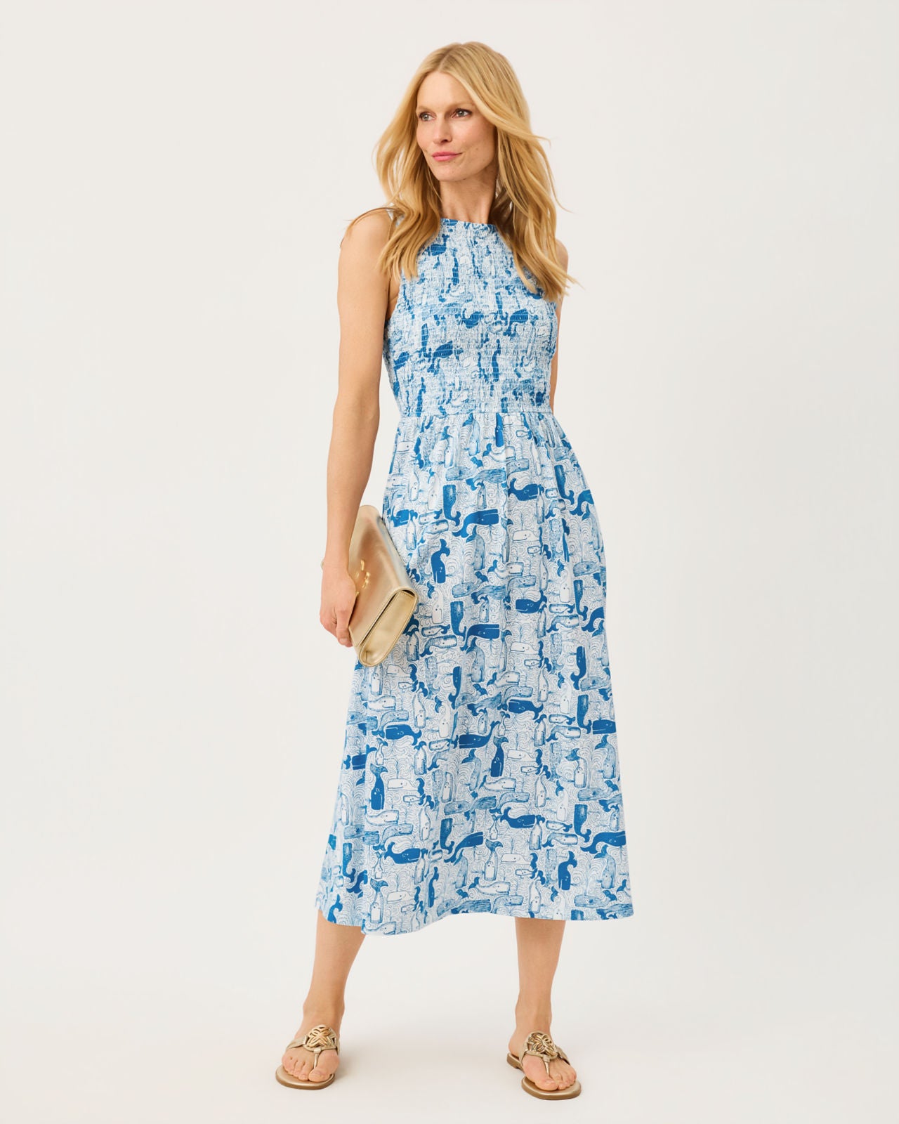 Finnley Midi Dress In Thar She Blows