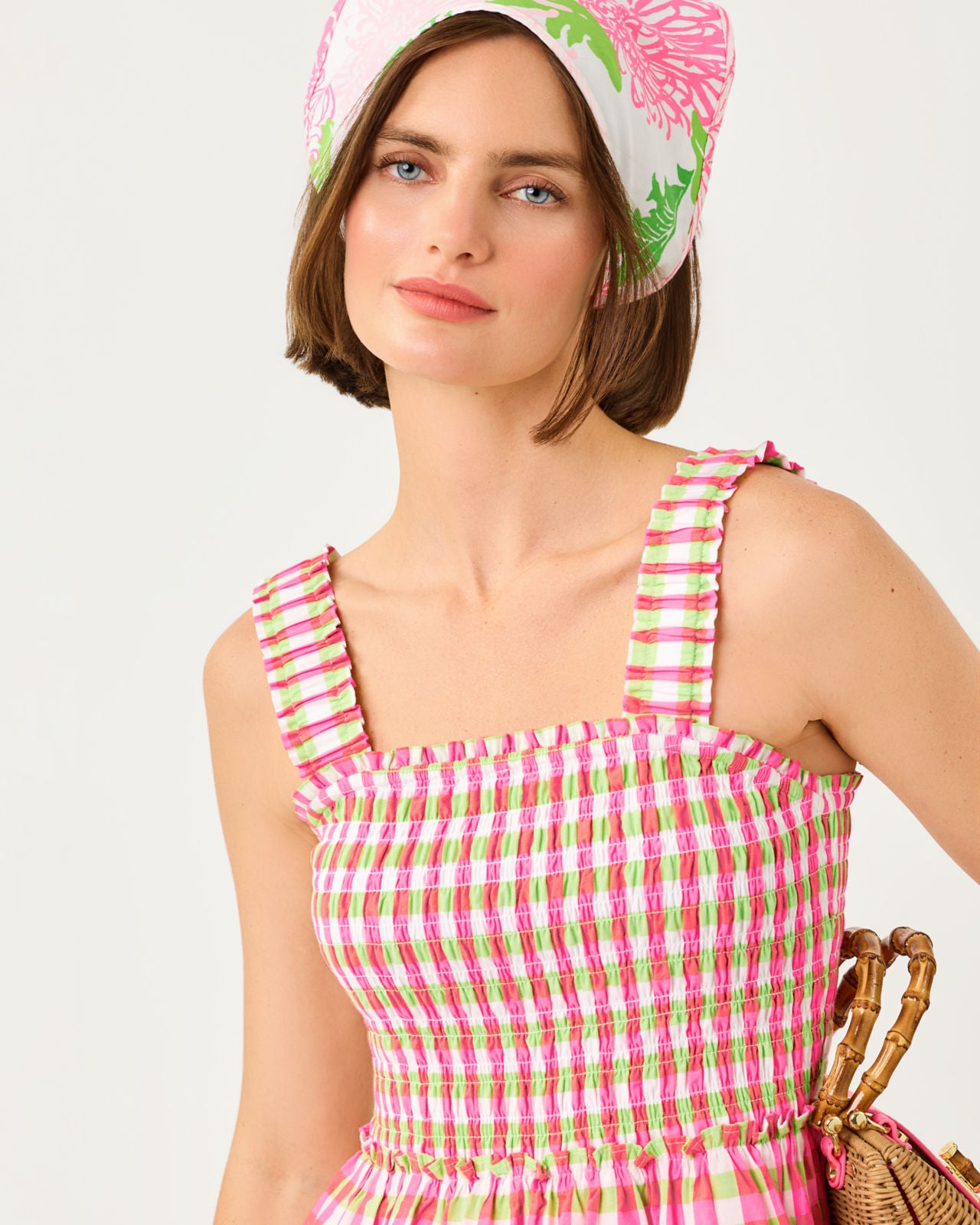 Hadly Skirted Romper In Summer Lovin Gingham