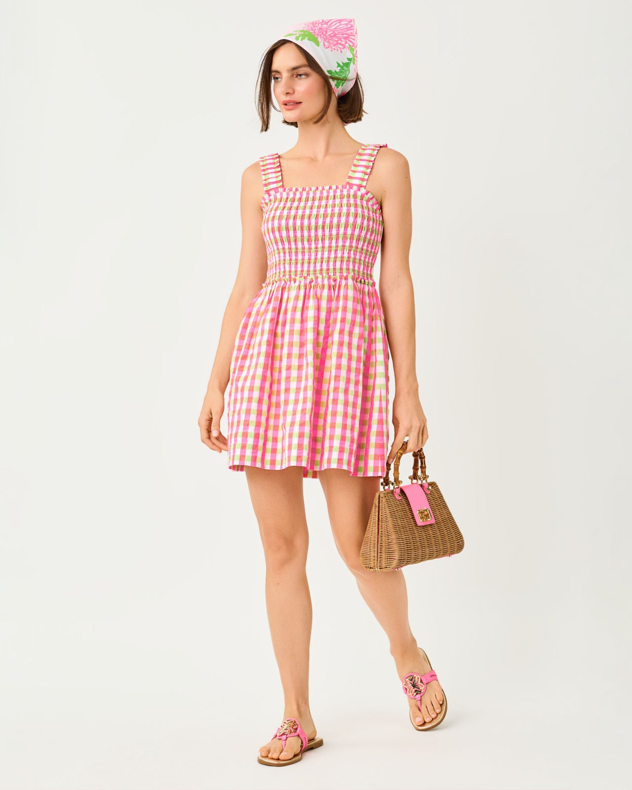 Hadly Skirted Romper In Summer Lovin Gingham