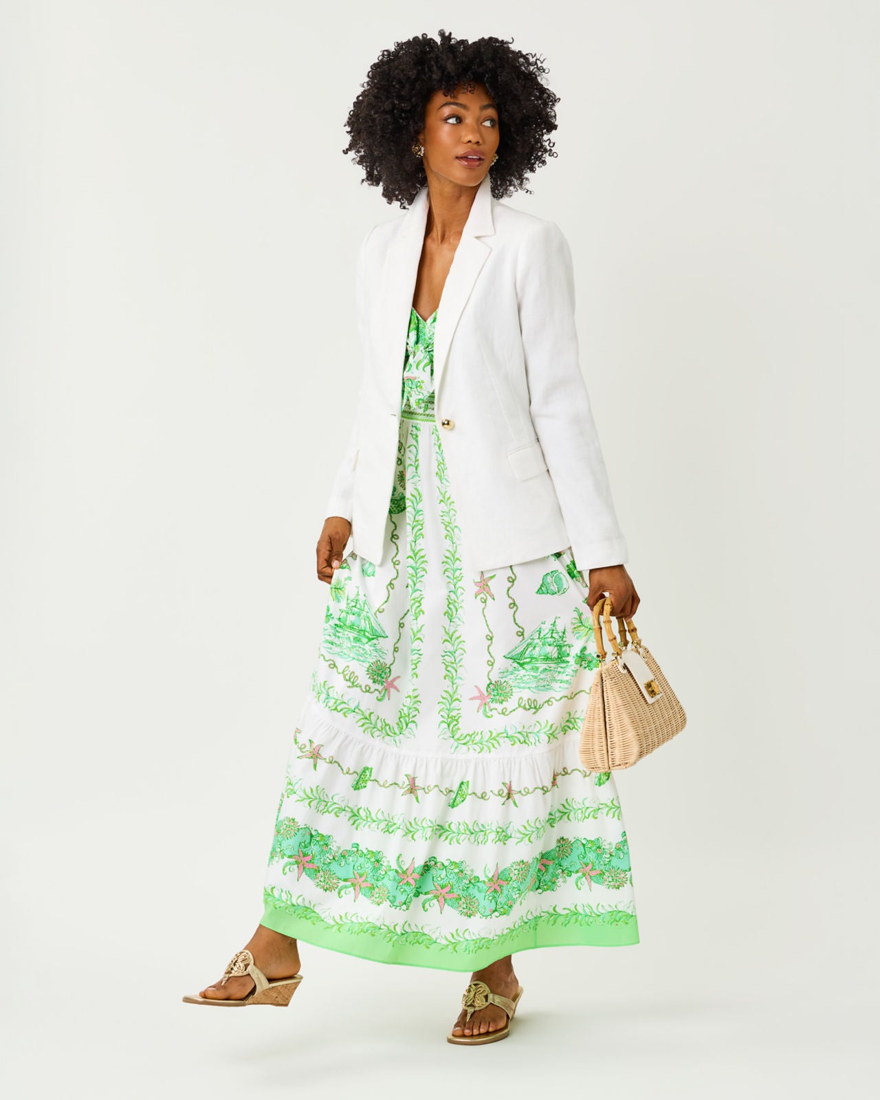 Janae Maxi Dress In Ship To Shore
