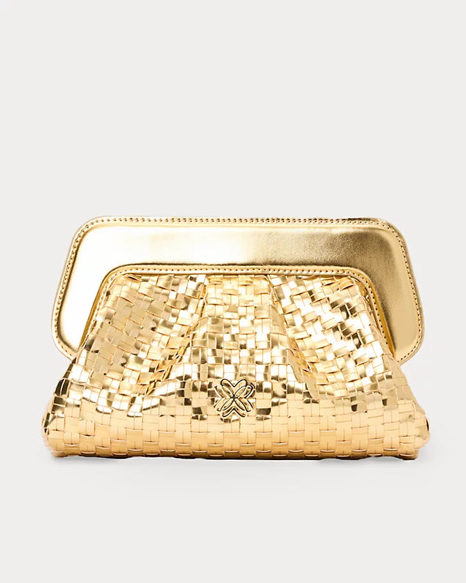Nicolette Clutch in Gold Metallic