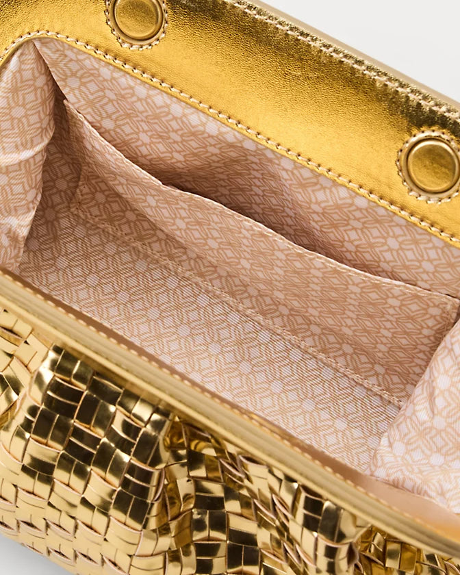 Nicolette Clutch in Gold Metallic