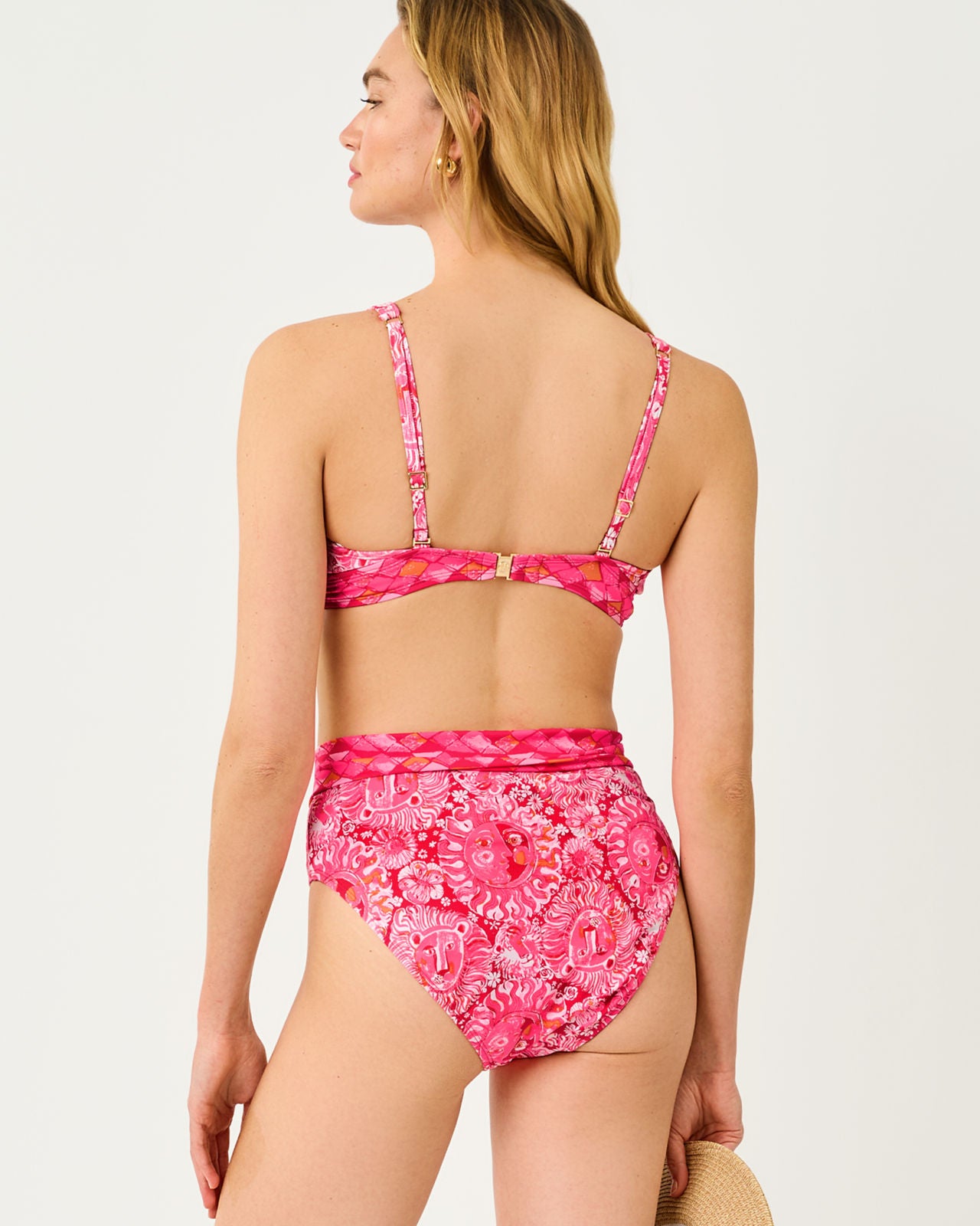 Meona Bikini Top In Jims Stuff Engineered Bikini Border