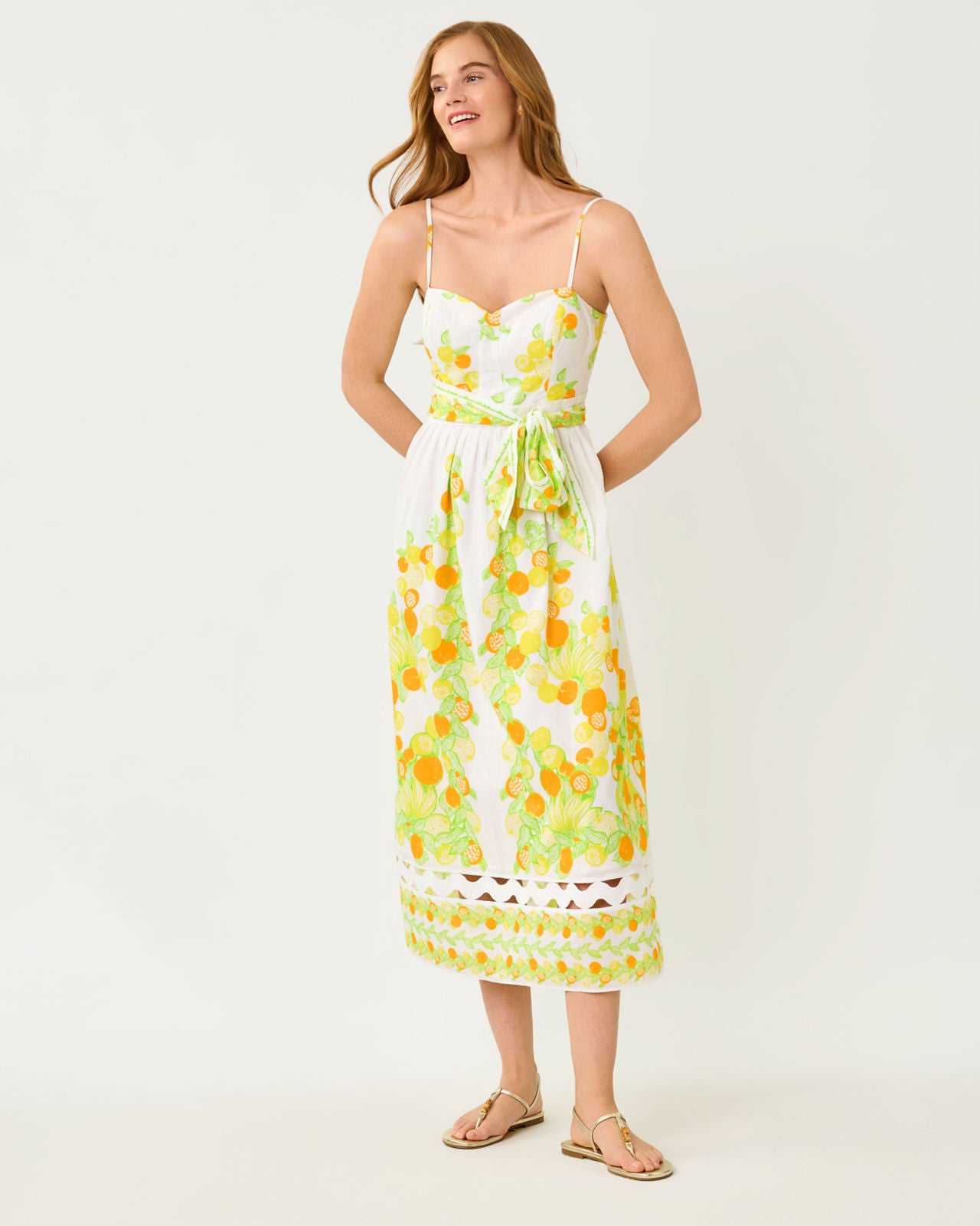 Katina Midi Dress In Zesty