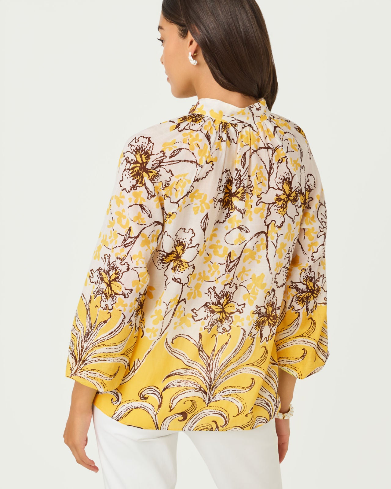 Renisha Long Sleeve Top In Bumbley Buzz