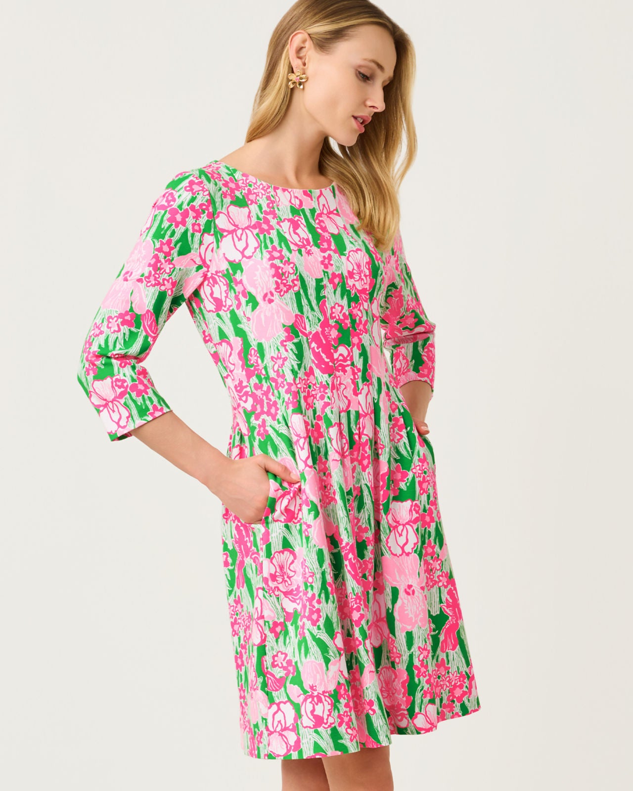 Dulcie Dress In Putting Green Hannah