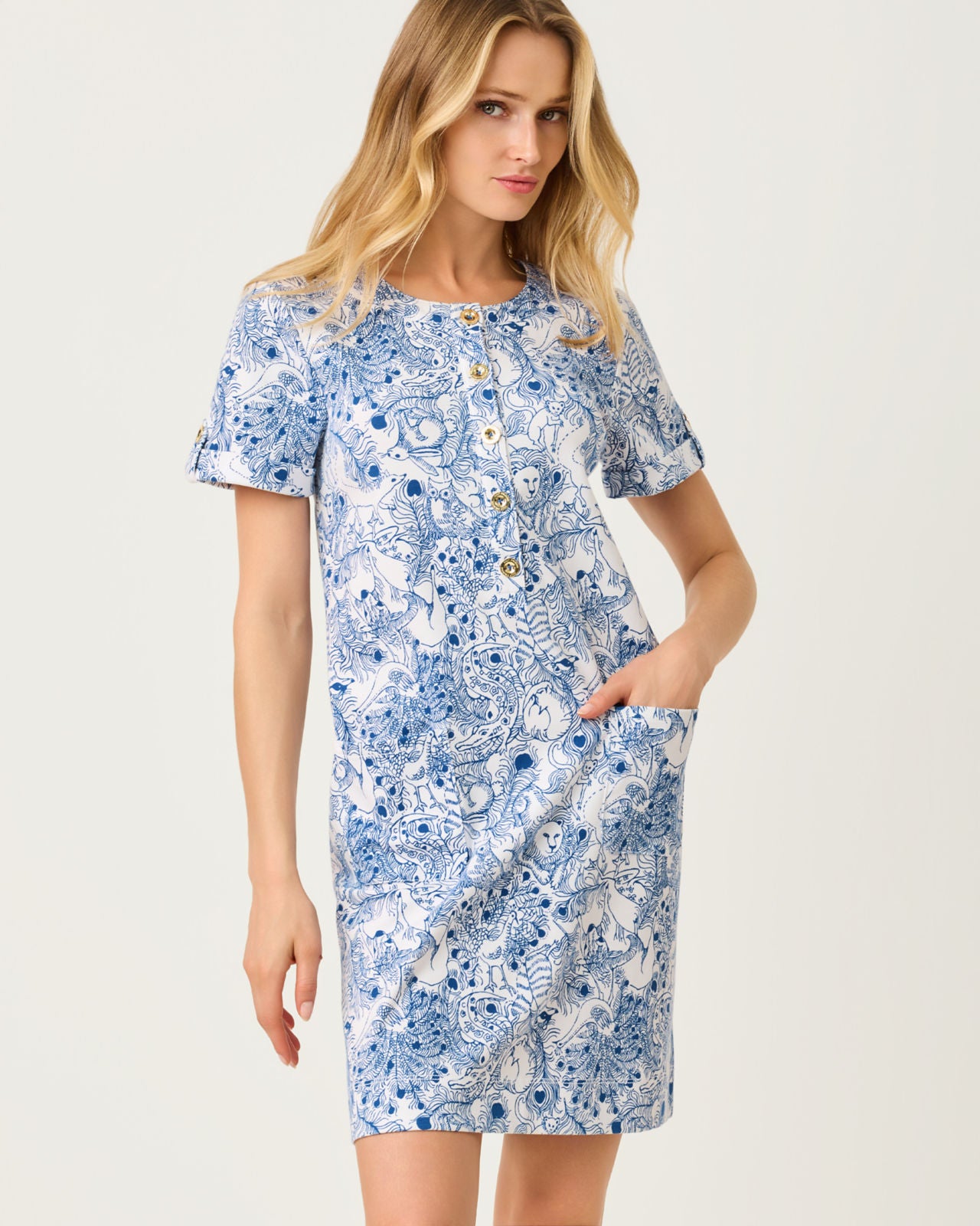 Cameron Dress In Starlight Navy Zoology