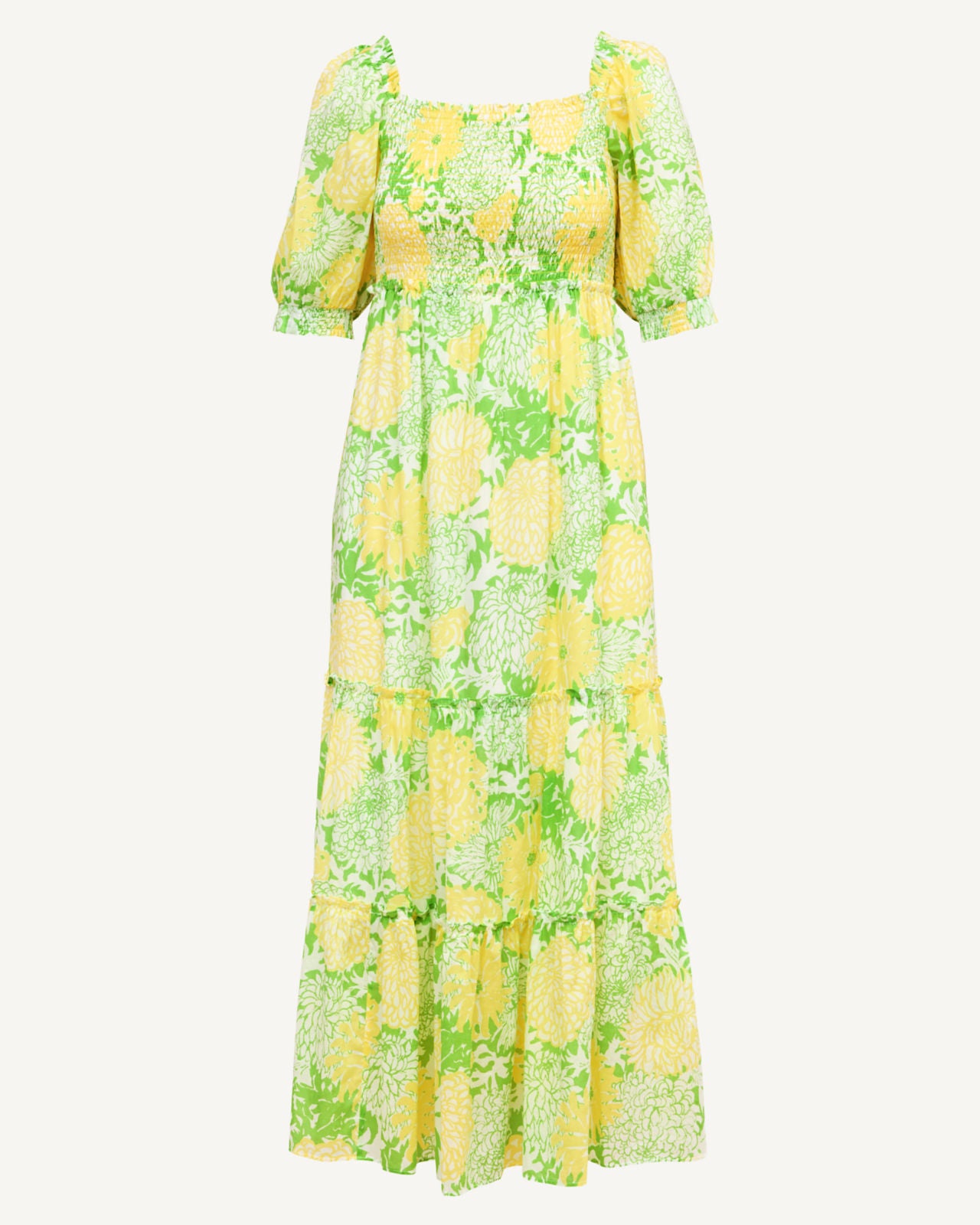 Hadly Short Sleeve Smocked Dress In Mumbo Jumbo