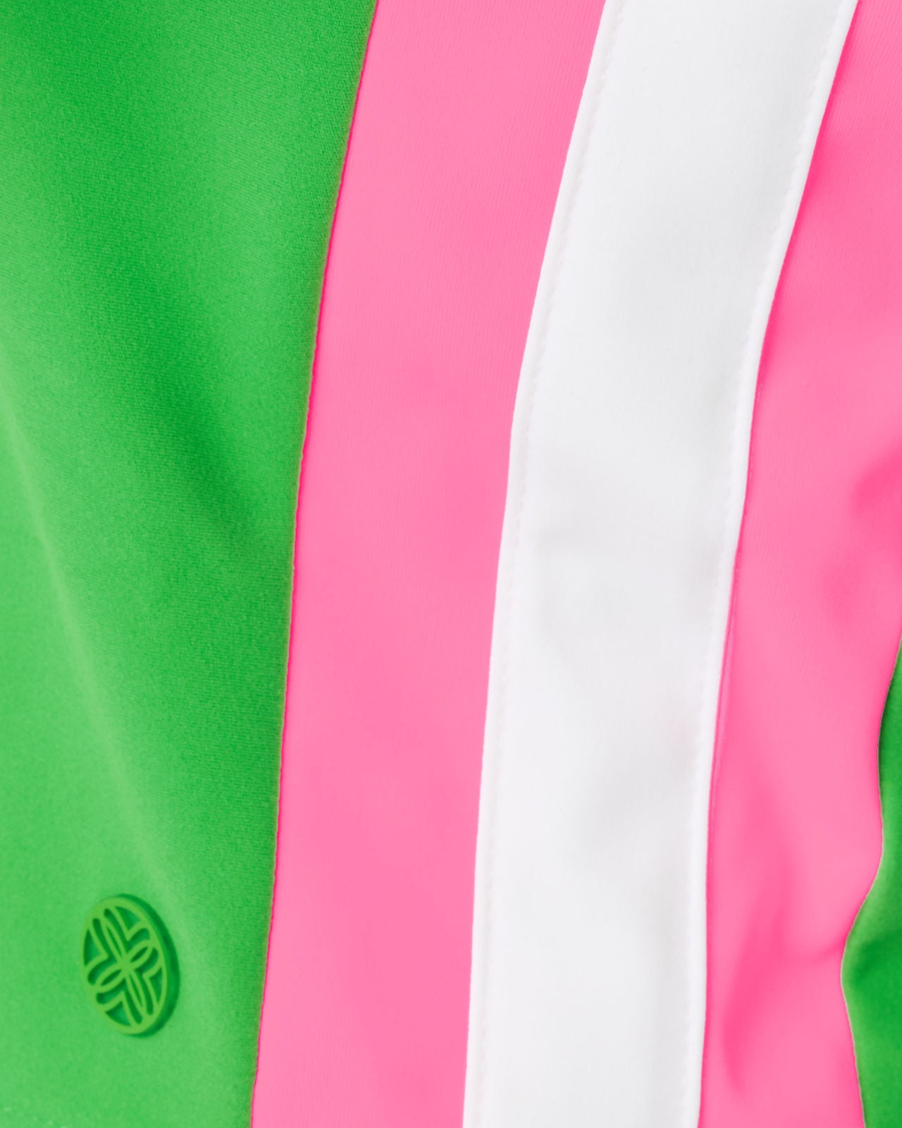 Ari Bra Tank UPF 50+ In Putting Green Colorblock Stripe