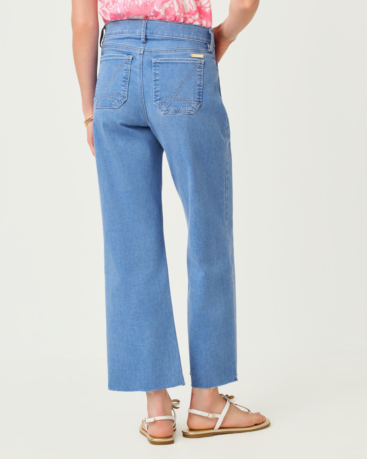 Harleen High Rise Crop Jean In Rosanna Wash