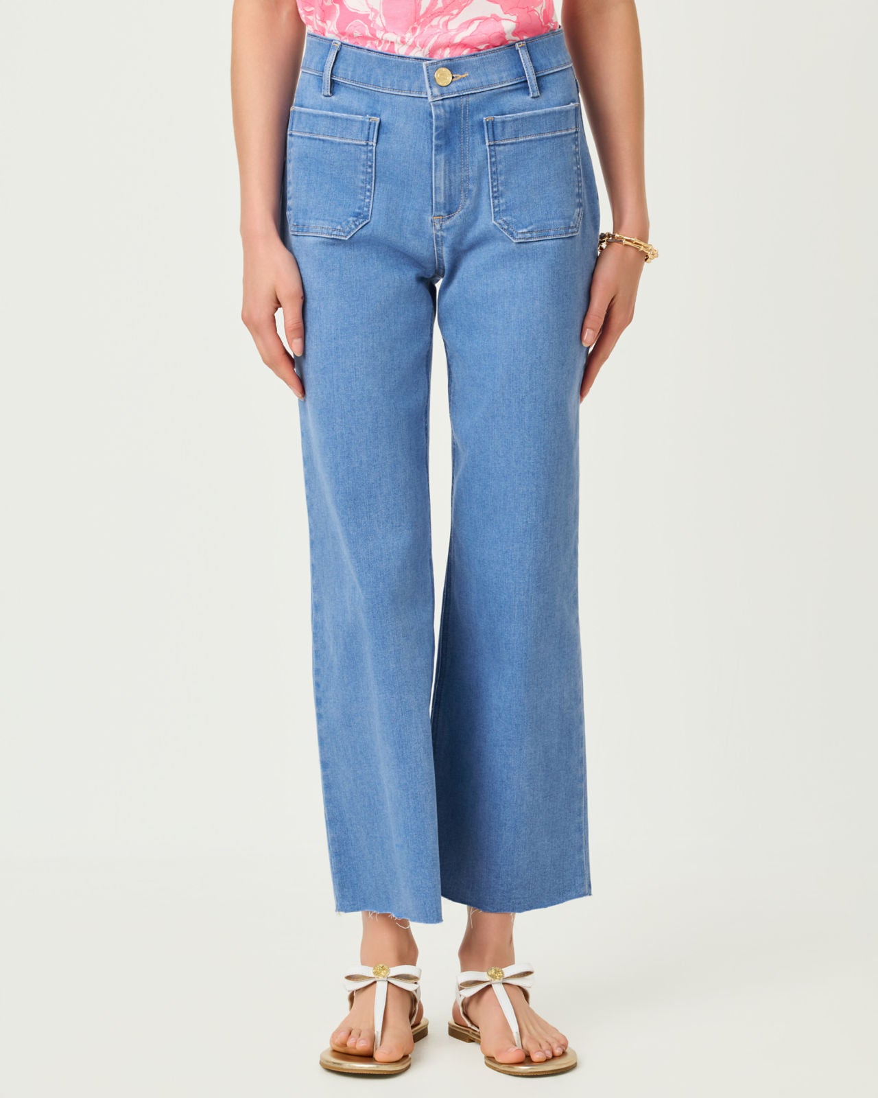 Harleen High Rise Crop Jean In Rosanna Wash